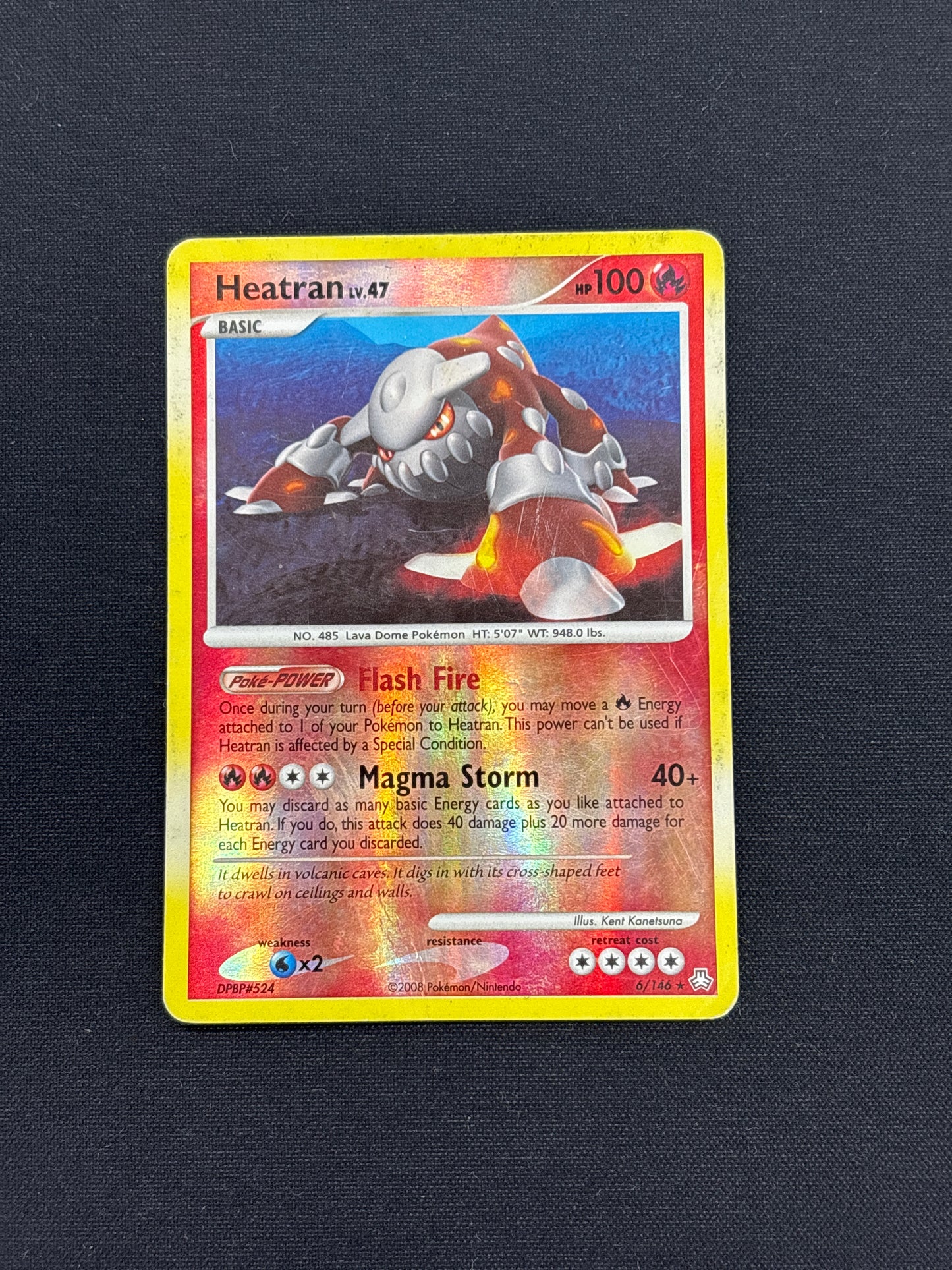Auction Lot 53: Heatran Reverse Holo Pokemon Card Conditions Vary