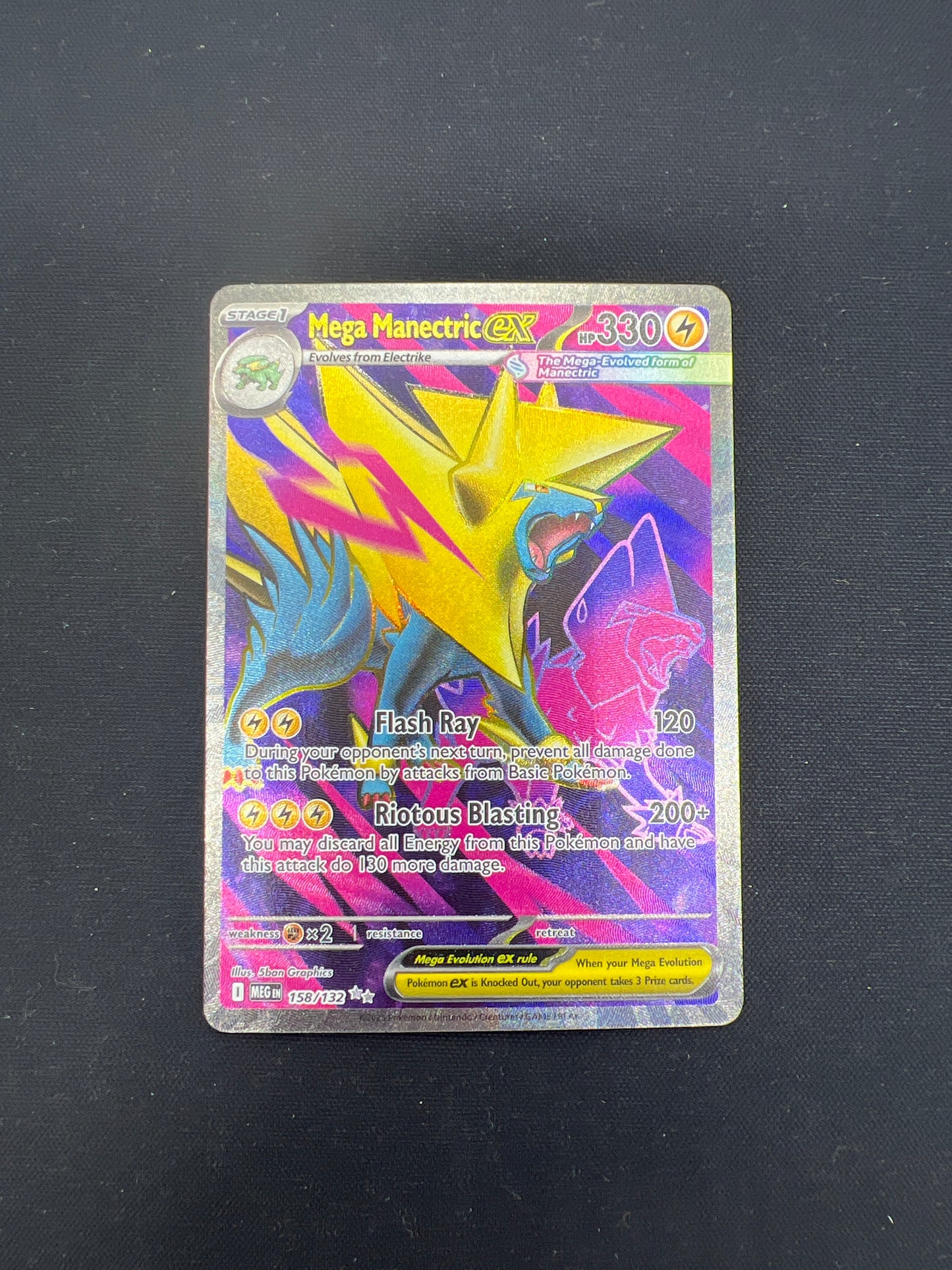 Auction Lot 37: Pokemon Cards Mega Manectric EX Full Art Mega Evolutions Conditions Vary