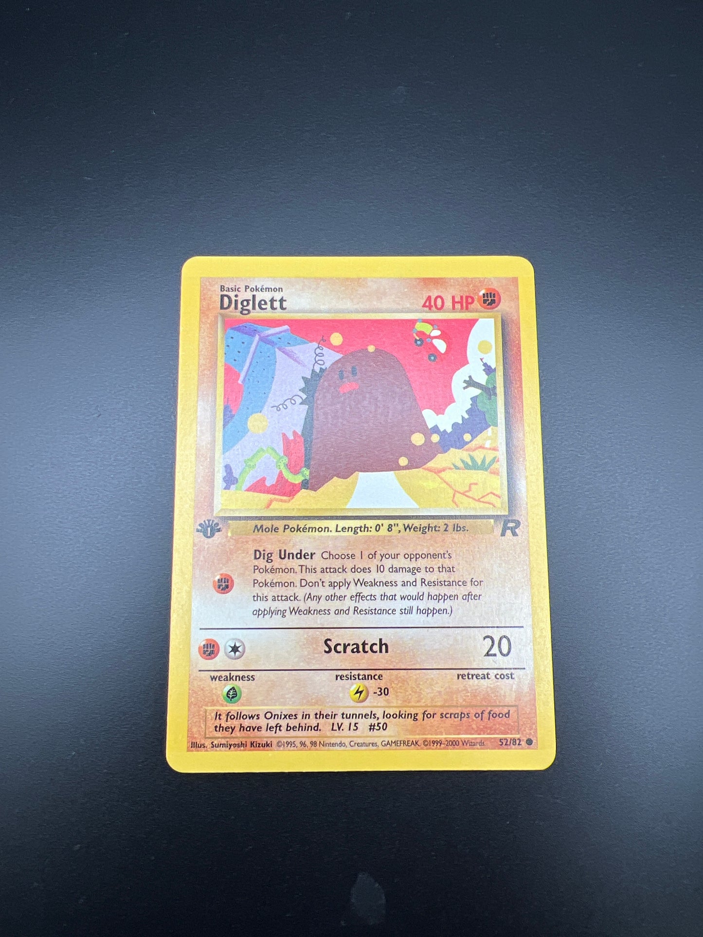 Auction Lot 291: Pokemon Cards 1st Edition Team Rocket Diglett Condition Vary