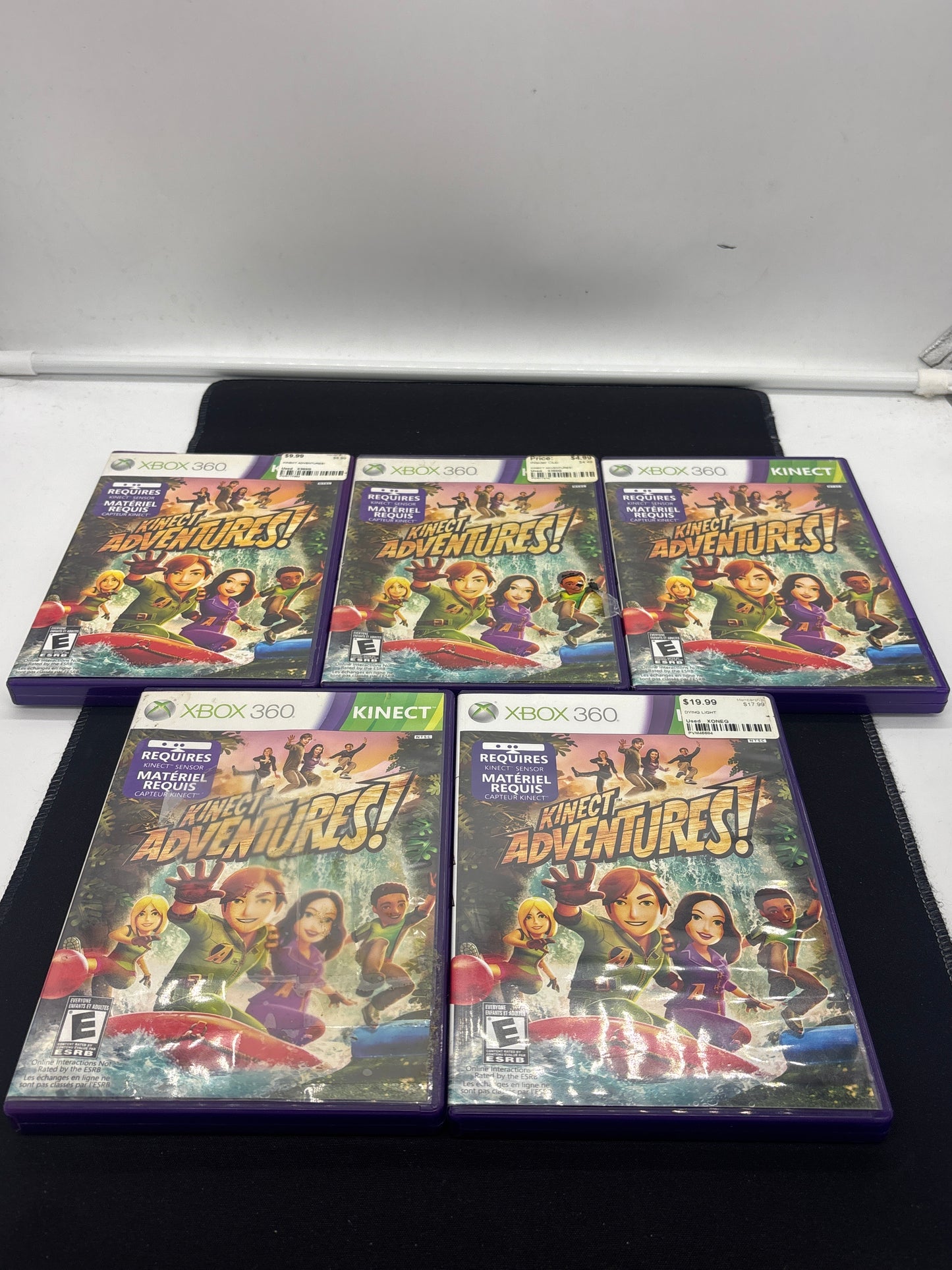 Auction Lot 125: XBOX 360 Video Game Kinect Adventures! Lot of 5