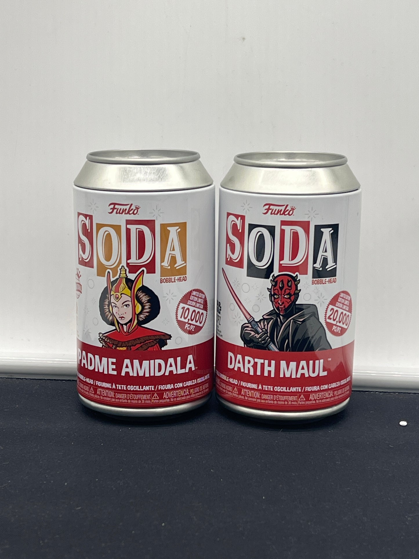 Auction Lot 125: Funko Soda Padme Amidala & Darth Maul Lot of 2