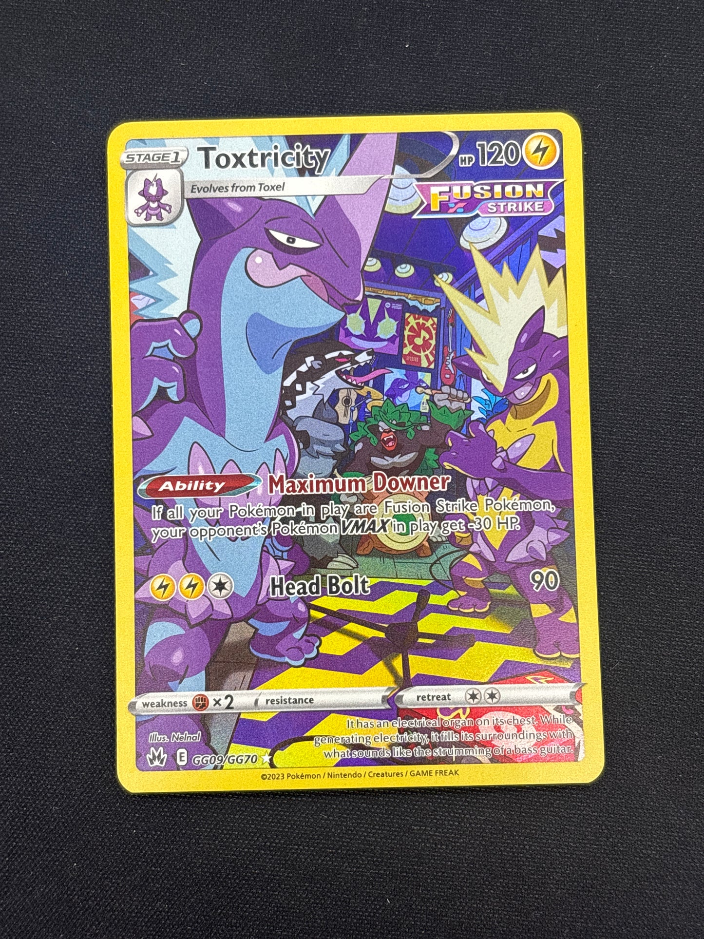 Auction Lot 223: Toxtricity Galarian Gallery Card Conditions Vary