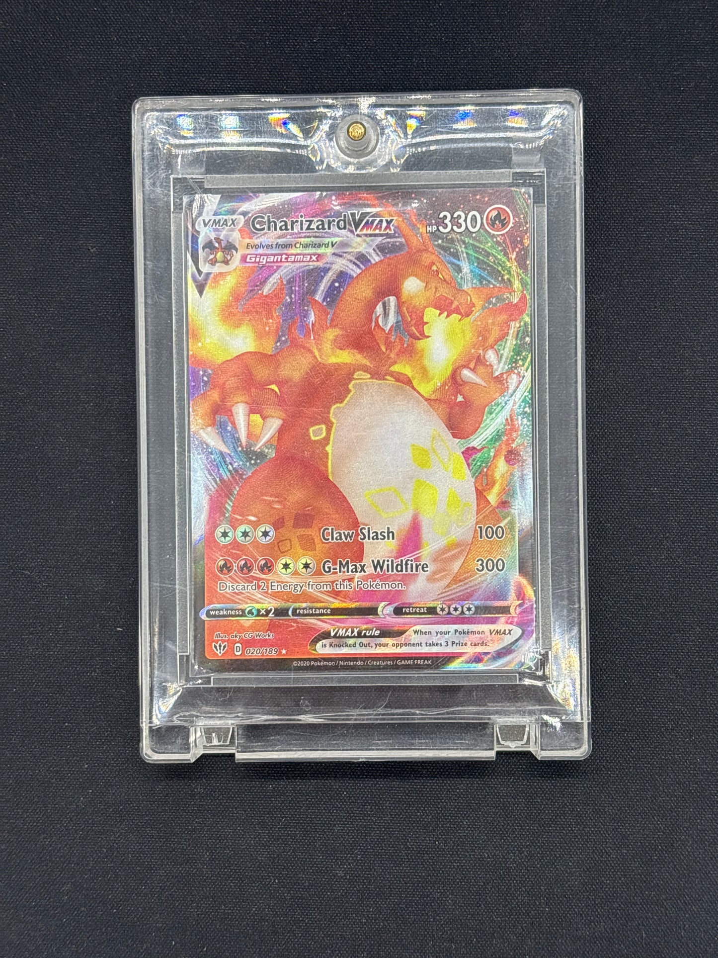 Auction Lot 51: Pokemon Cards Charizard VMAX SWSH Darkness Ablaze Conditions Vary