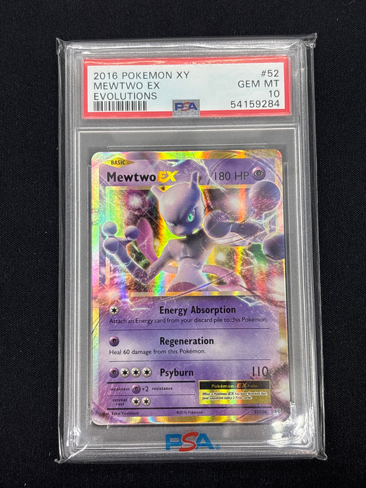 Auction Lot 101: Mewtwo EX PSA 10 Evolutions 52