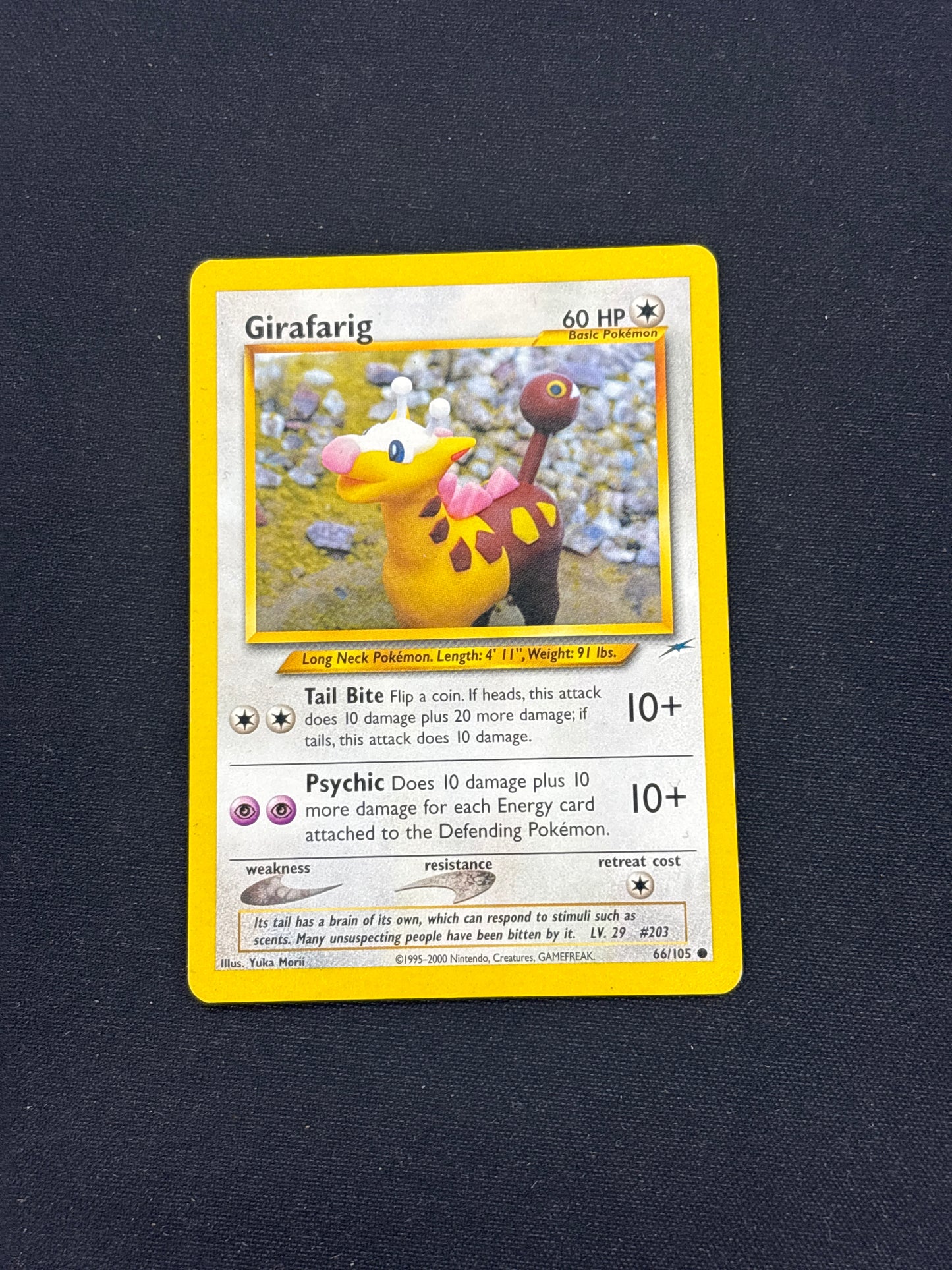 Auction Lot 256: Girafarig Pokemon Neo Destiny Card Conditions Vary