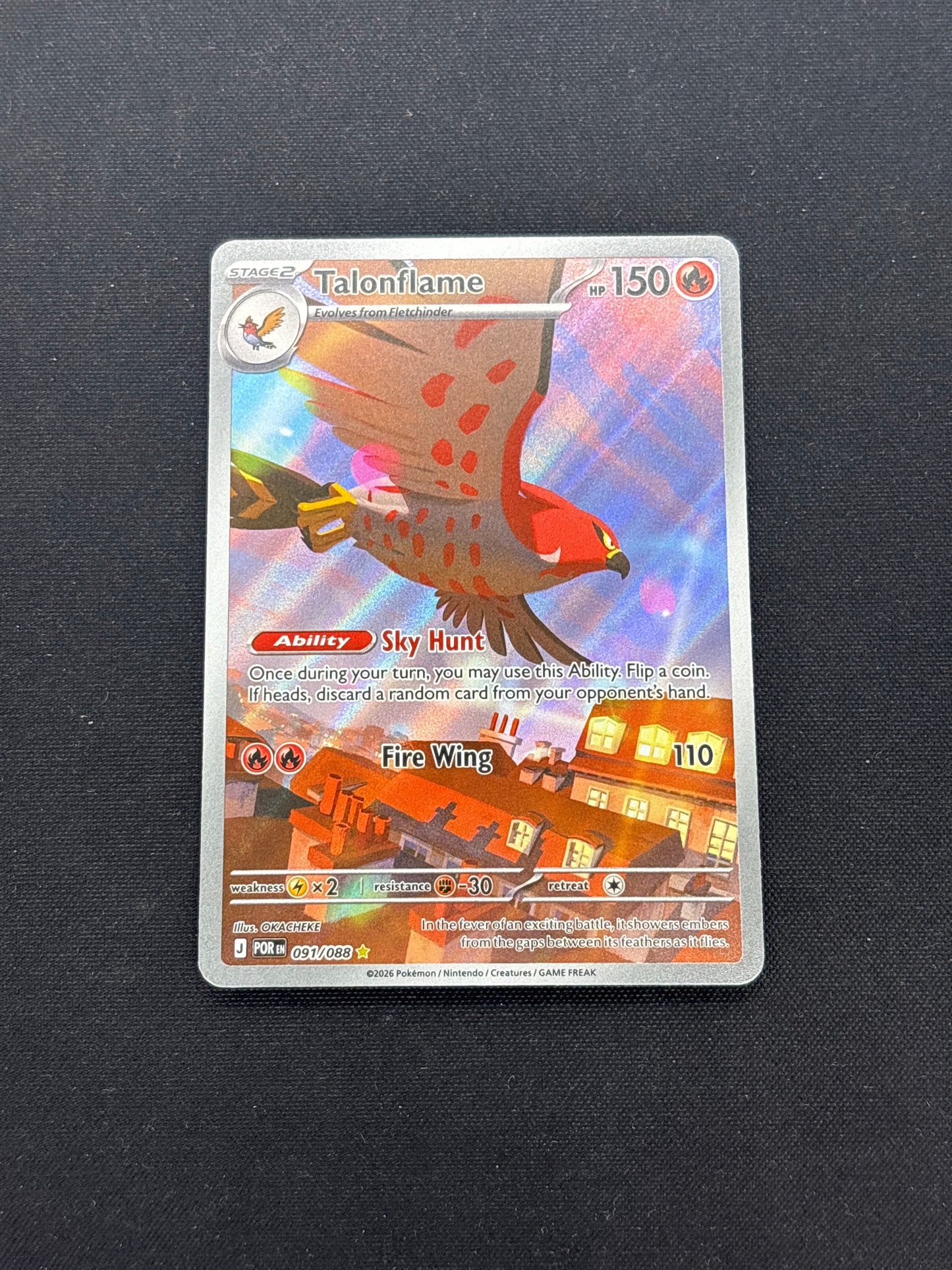 Auction Lot 199: Pokemon Cards Talonflame Illustration Rare Condition Vary