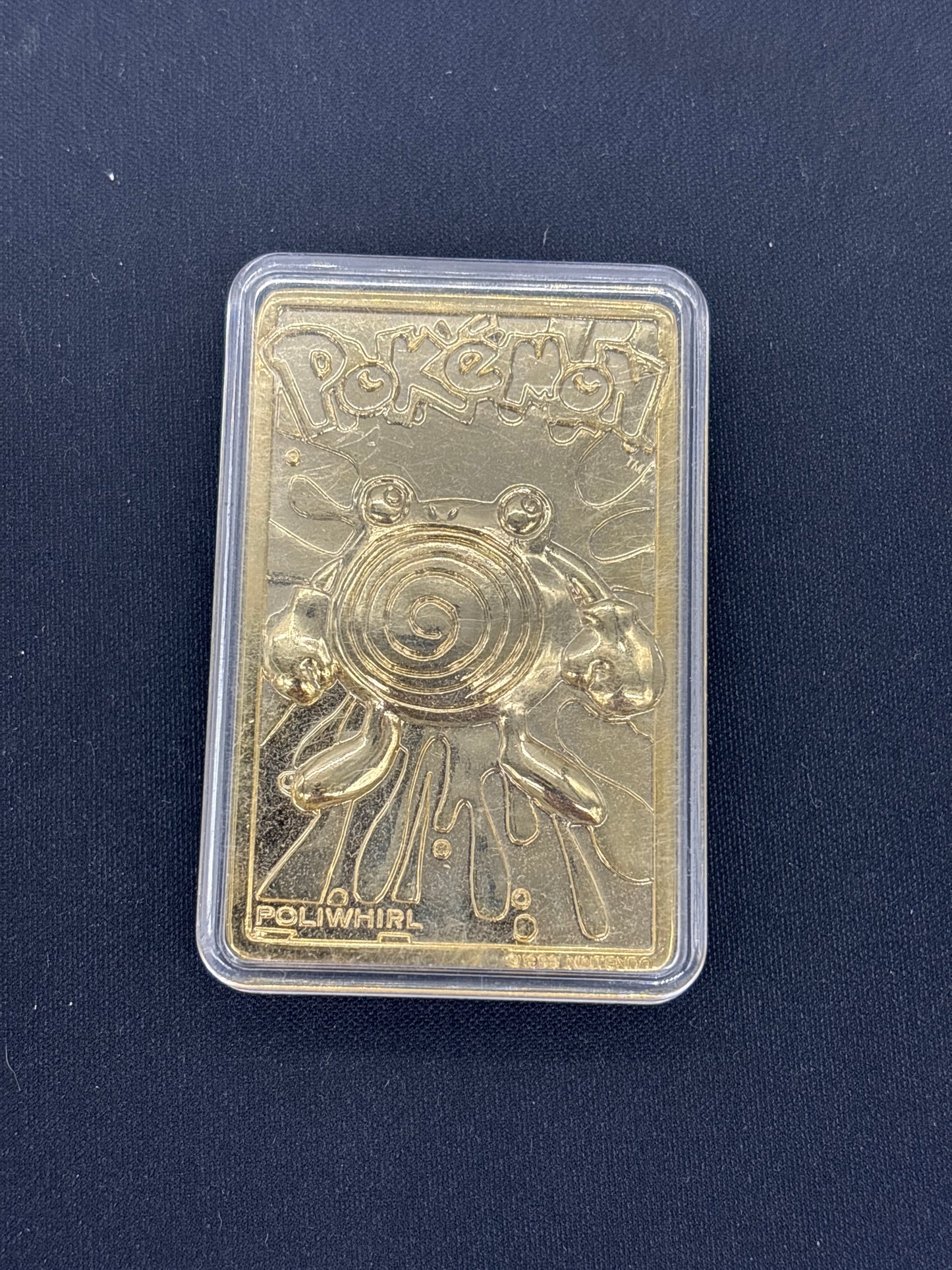 Auction Lot 64:  Pokemon Gold Plated Poliwhirl