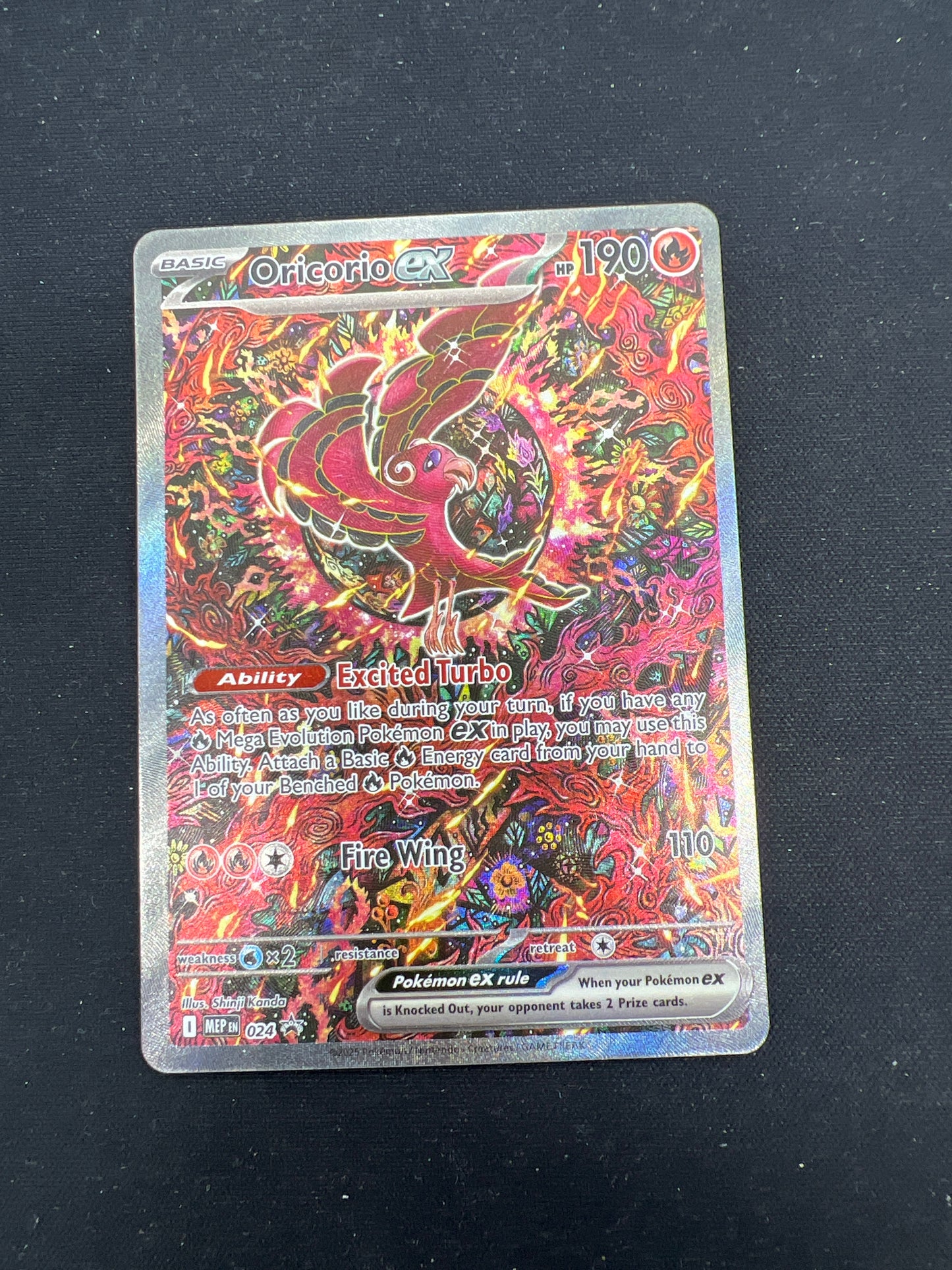 Auction Lot 260: Pokemon Cards Oricorio EX MEG 024 Promo Mega Charizard X EX UPC Conditions Vary
