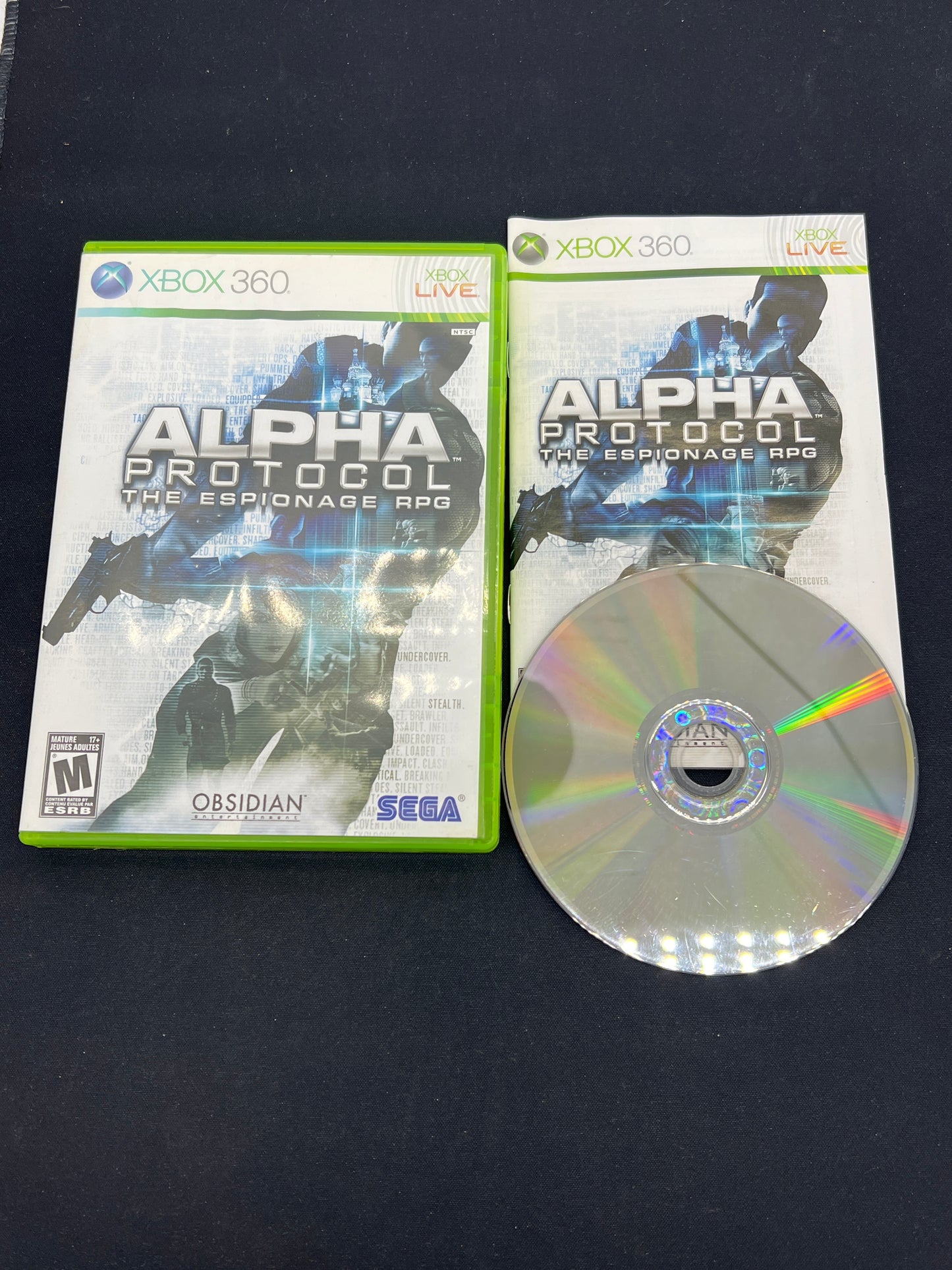 Auction Lot 199: XBOX 360 Video Game Alpha Protocol The Espionage RPG CIB