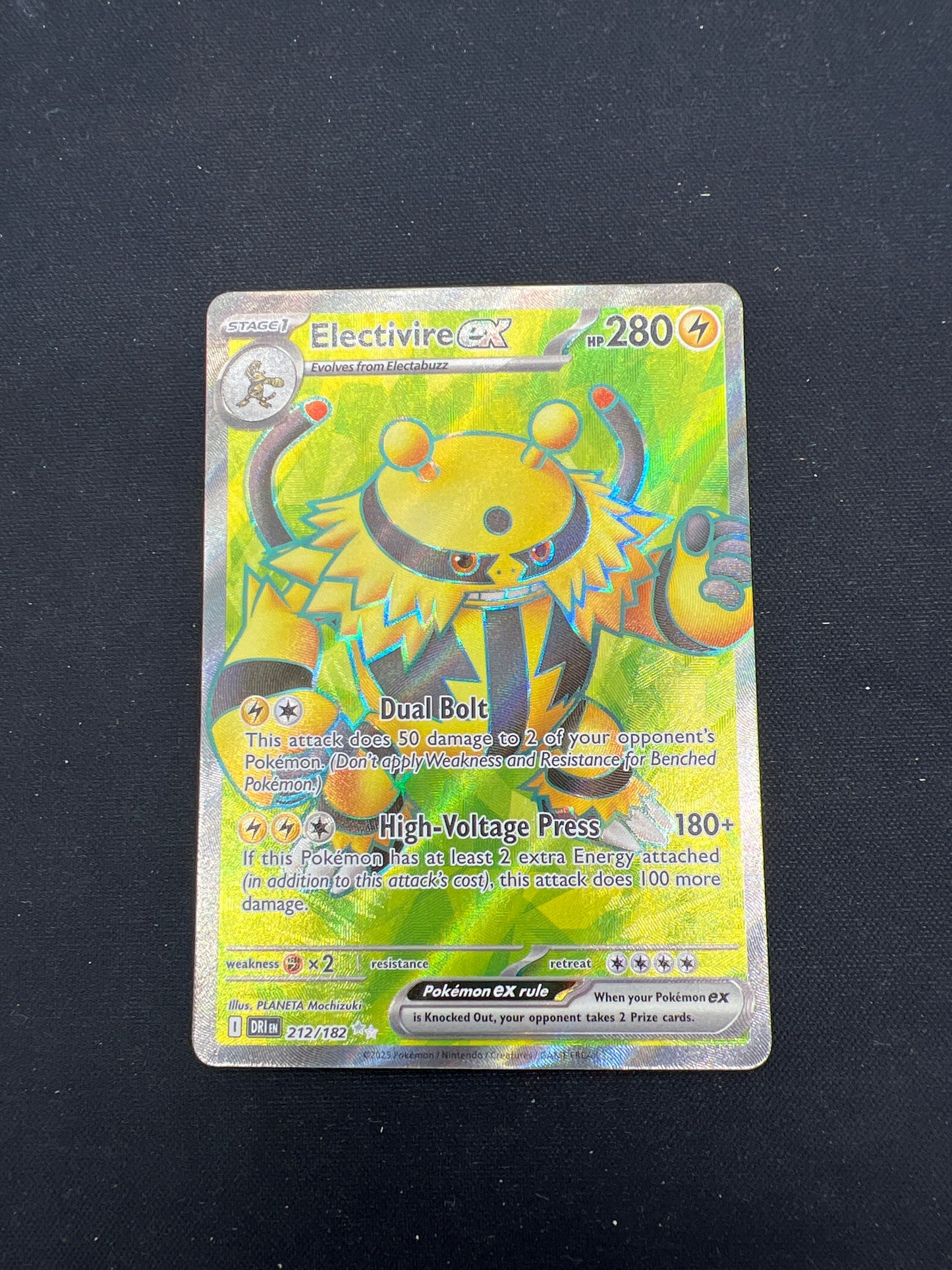 Auction Lot 204: Pokemon Cards Electivire EX Full Art Destined Rivals Conditions Vary