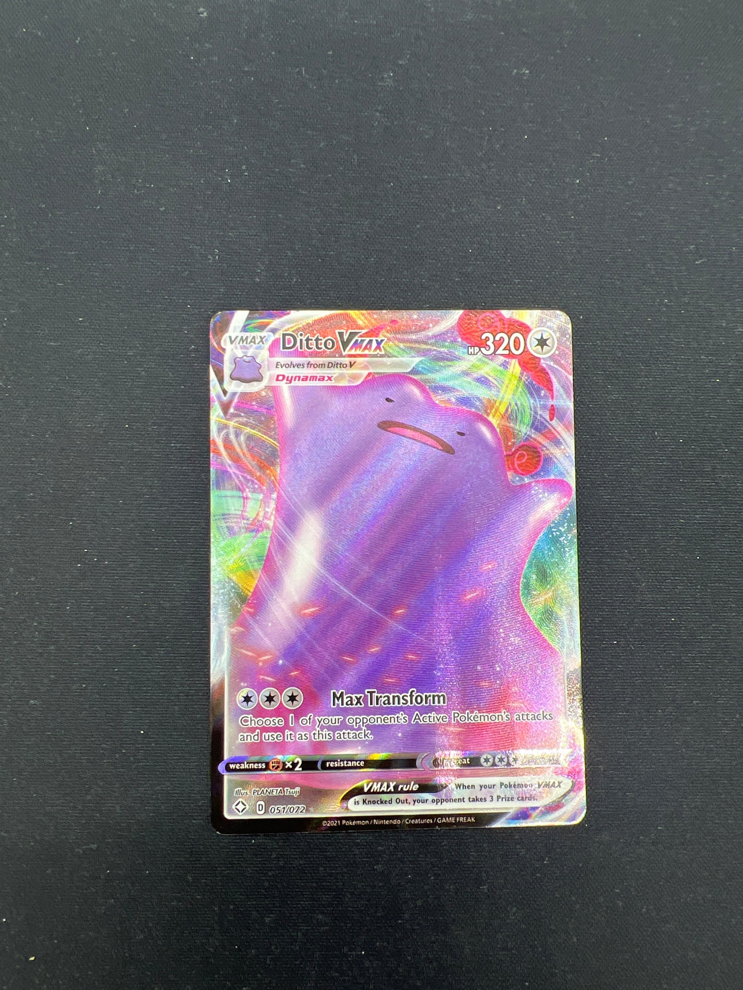 Auction Lot 142: Pokemon Cards Ditto VMAX Full Art Condition Vary