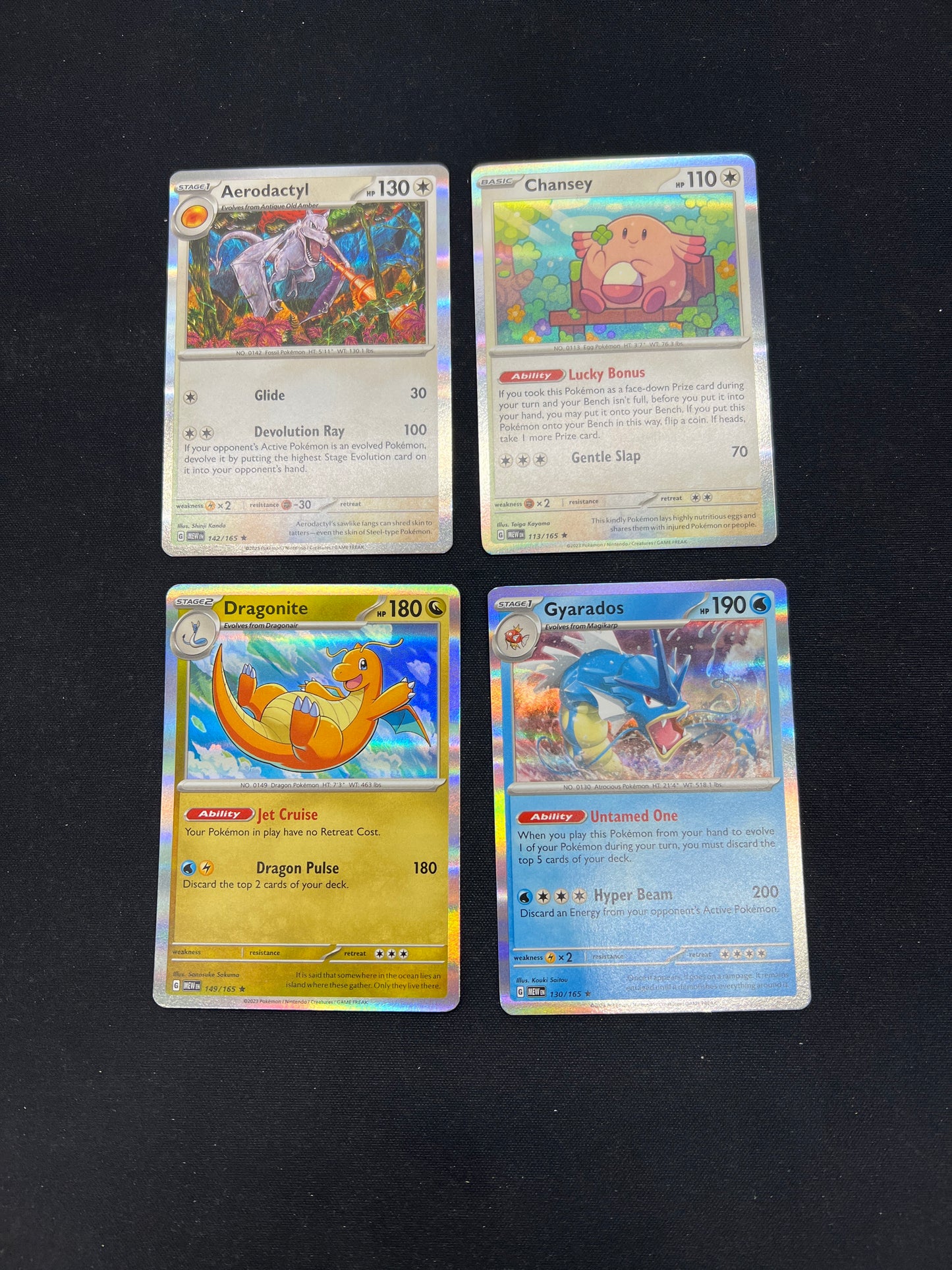 Auction Lot 175: Pokemon Cards Lot of 4 Assorted 151 Holos Conditions Vary