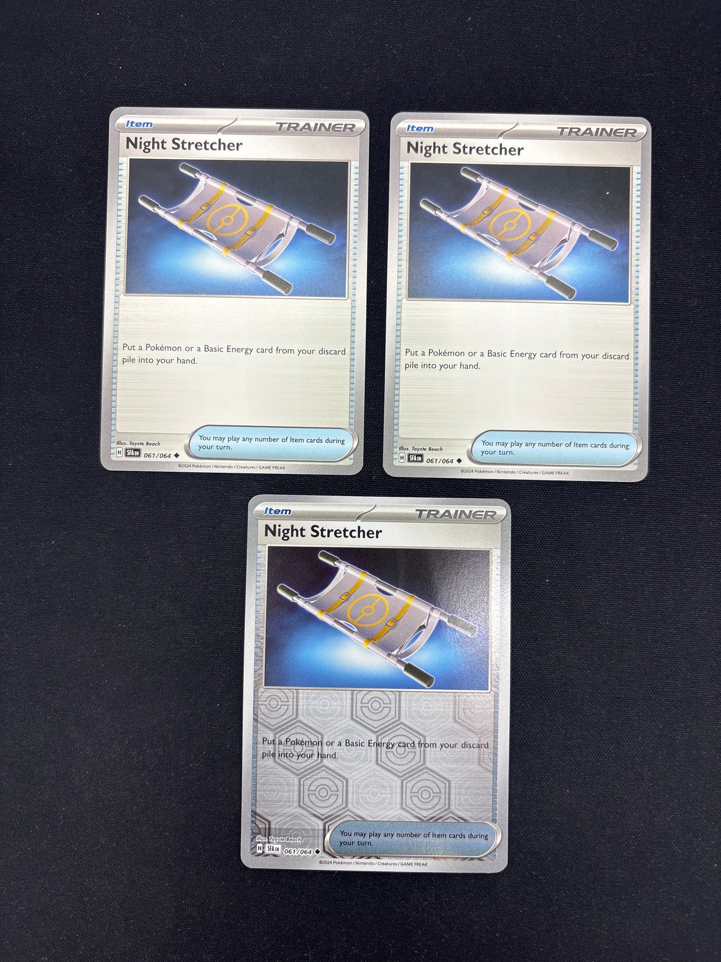 Auction Lot 359: Pokemon Cards Night Stretcher Lot of 3 Conditions Vary