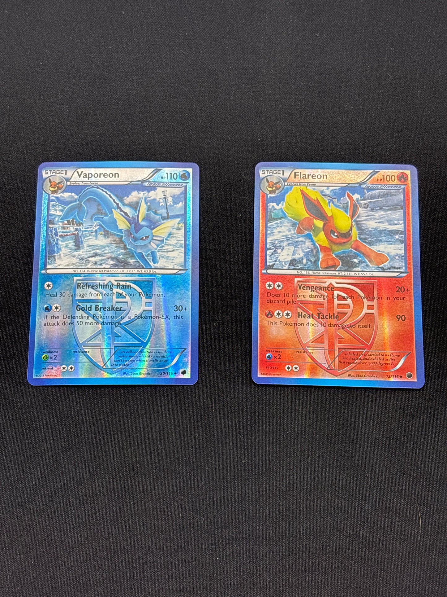 Auction Lot 75: Pokemon Eeveelution Reverse Holo Plasma Freeze Card Lot Conditions Vary