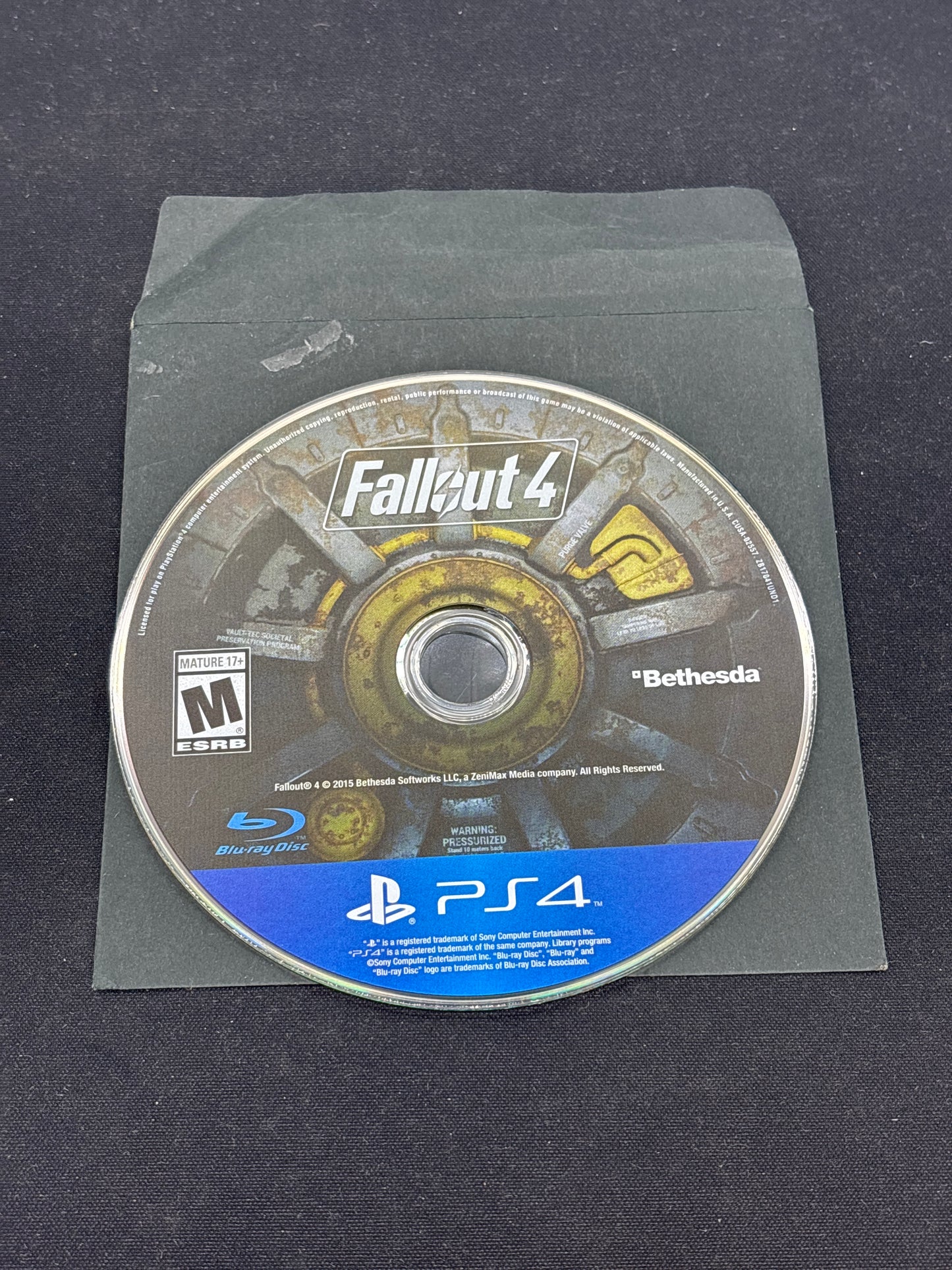 Auction Lot 265: PlayStation 4 Video Game Fallout 4 Loose