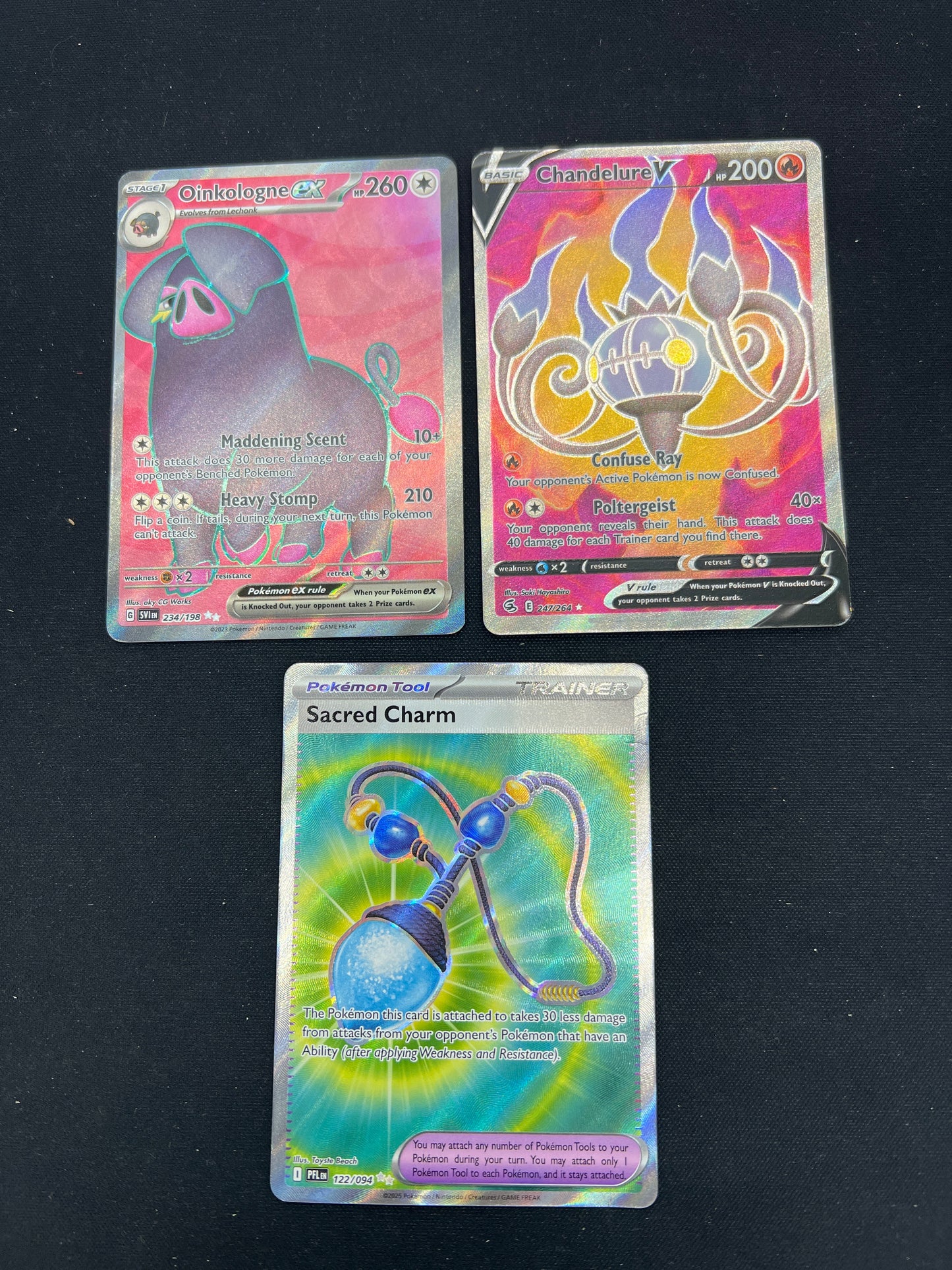 Auction Lot 181: Pokemon Cards Lot of 3 Assorted Full Art Ultra Rares Conditions Vary