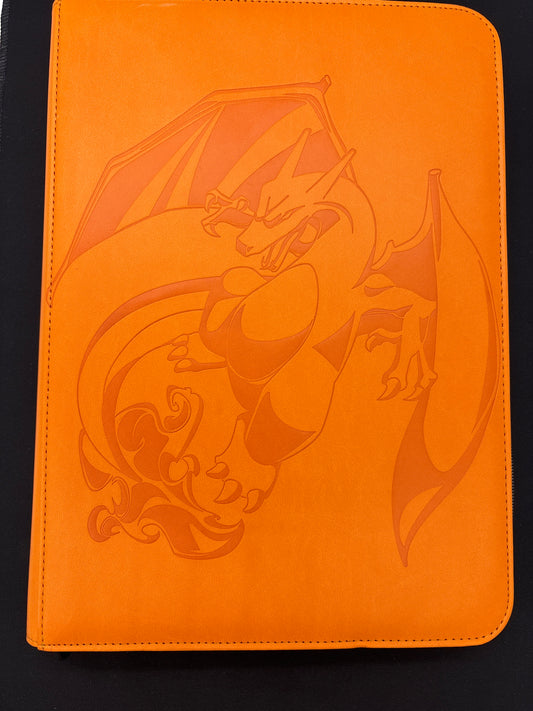 Auction Lot 106: Pokemon Charizard Orange Card Binder 9 Pocket Album