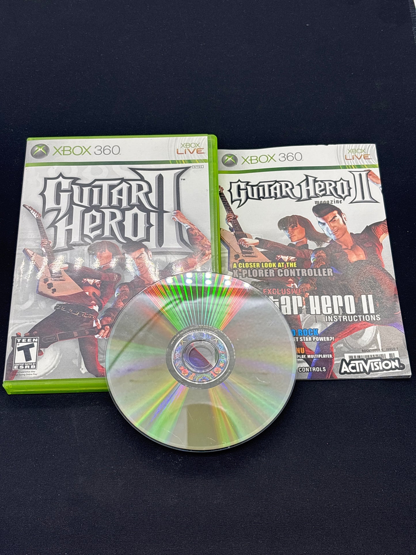 Auction Lot 169: Guitar Hero 2 Video Game XBOX 360 CIB