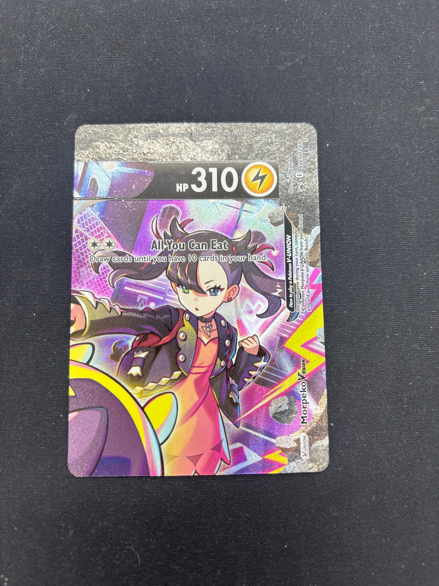Auction Lot 132: Pokemon Cards Marnie's Morpeko V-Union Condition Vary 1/4