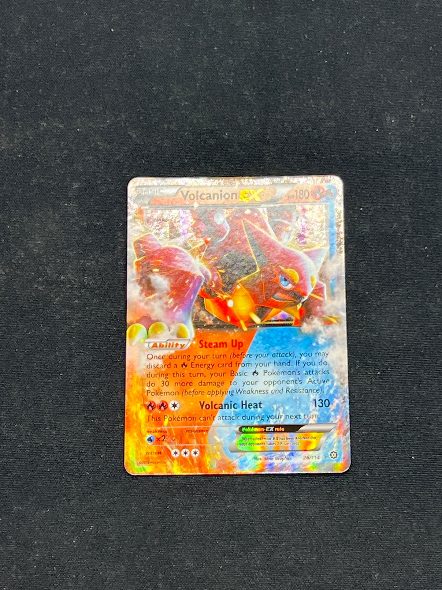 Auction Lot 239: Pokemon Cards Volcanion EX Steam Siege Conditions Vary
