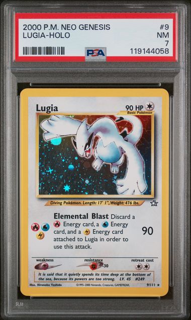 Lugia Holo Neo Genesis Unlimited PSA 7
