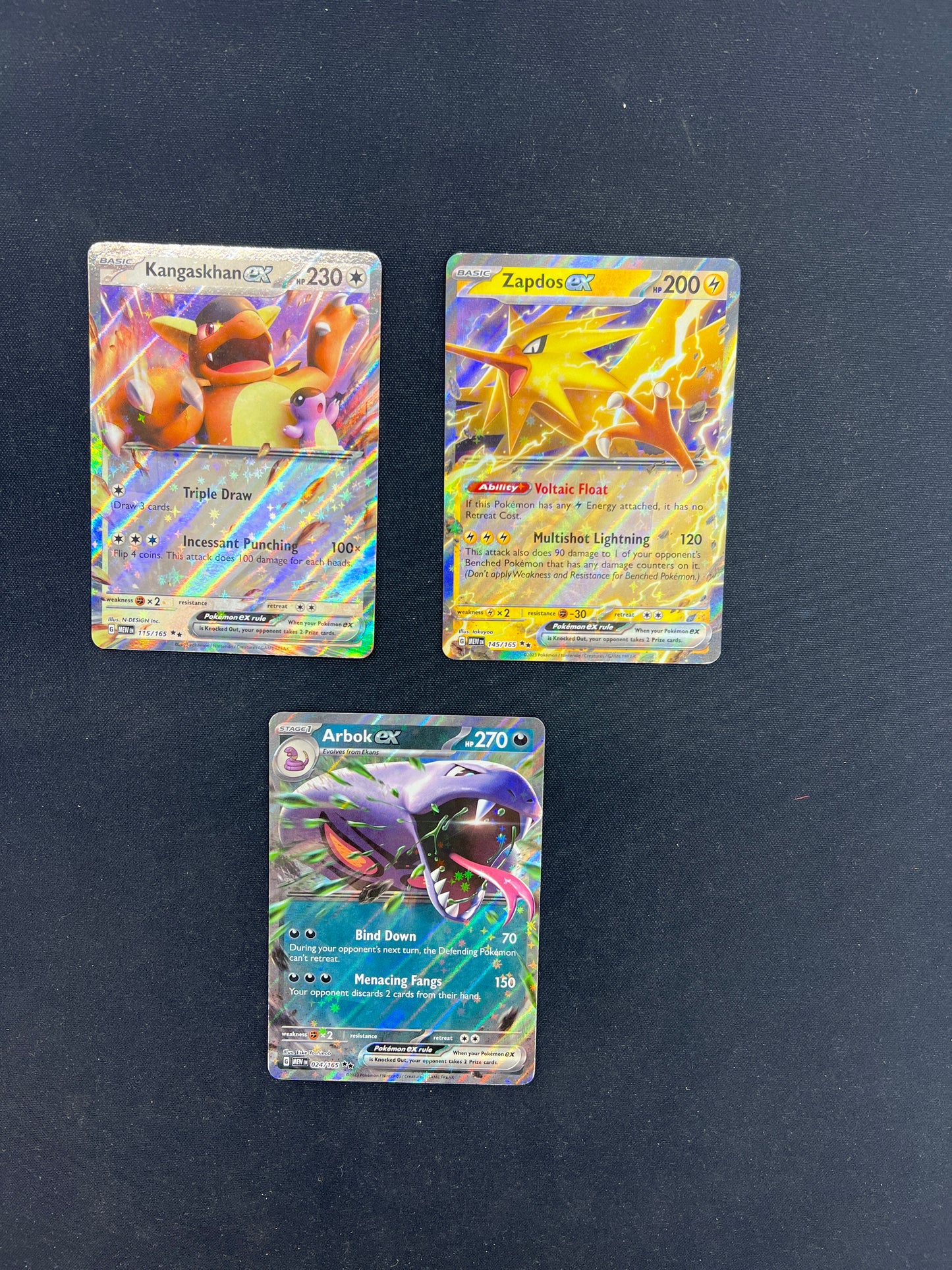 Auction Lot 461: Pokemon Cards SV 151 EX Card Lot 2 Conditions Vary