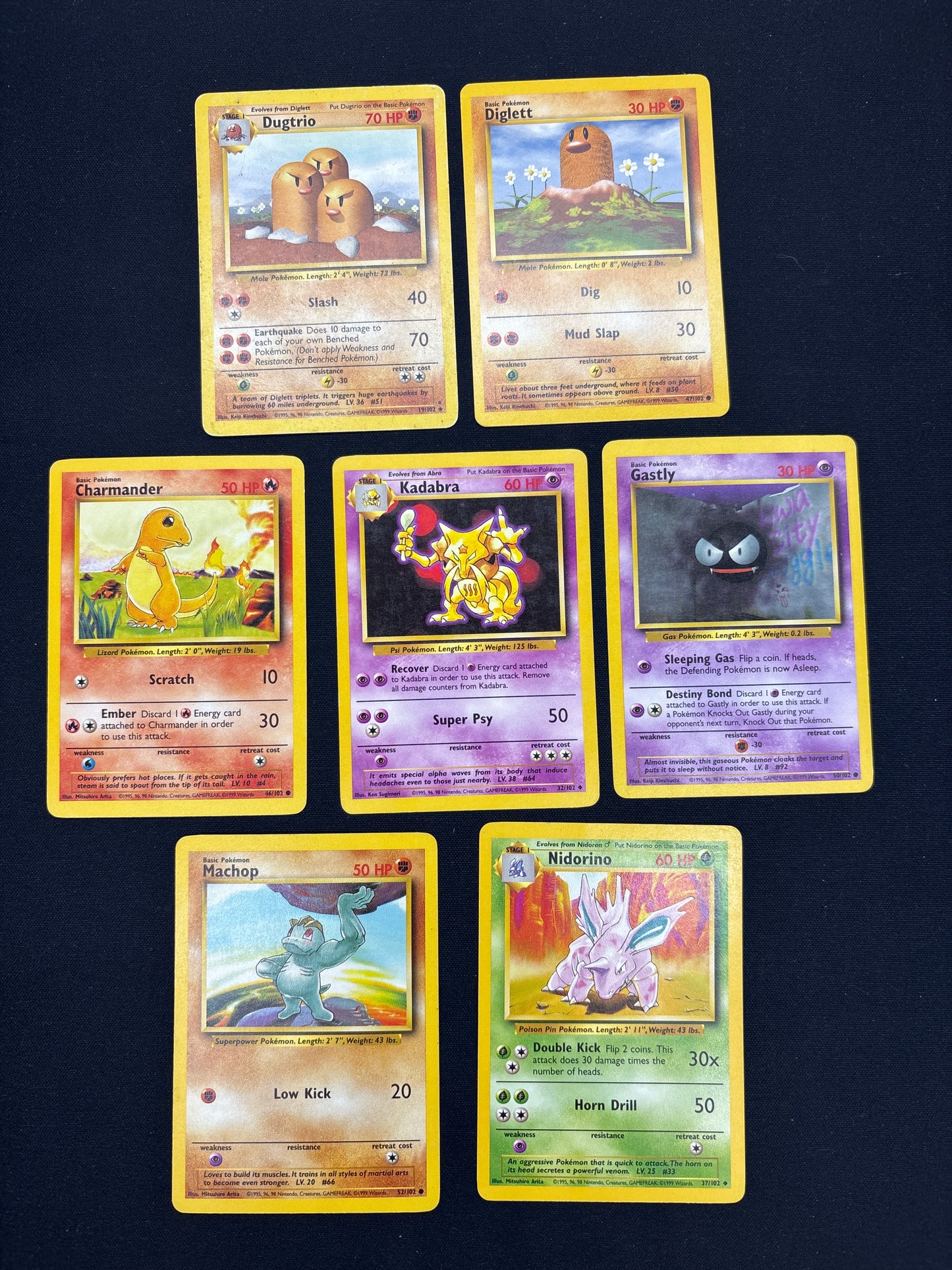 Auction Lot 29: Pokemon Base Set Card Lot 1 Conditions Vary