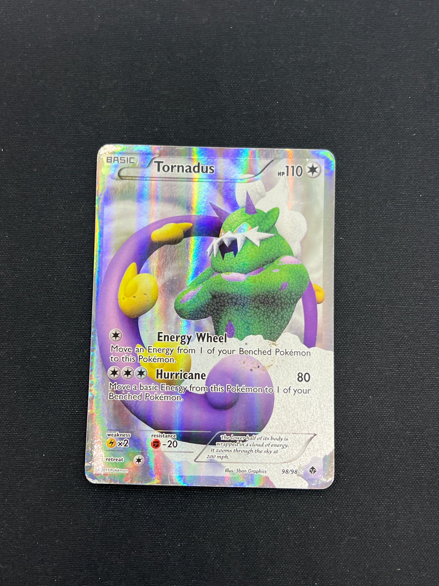Auction Lot 248: Pokemon Cards Tornadus Full Art Condition Vary