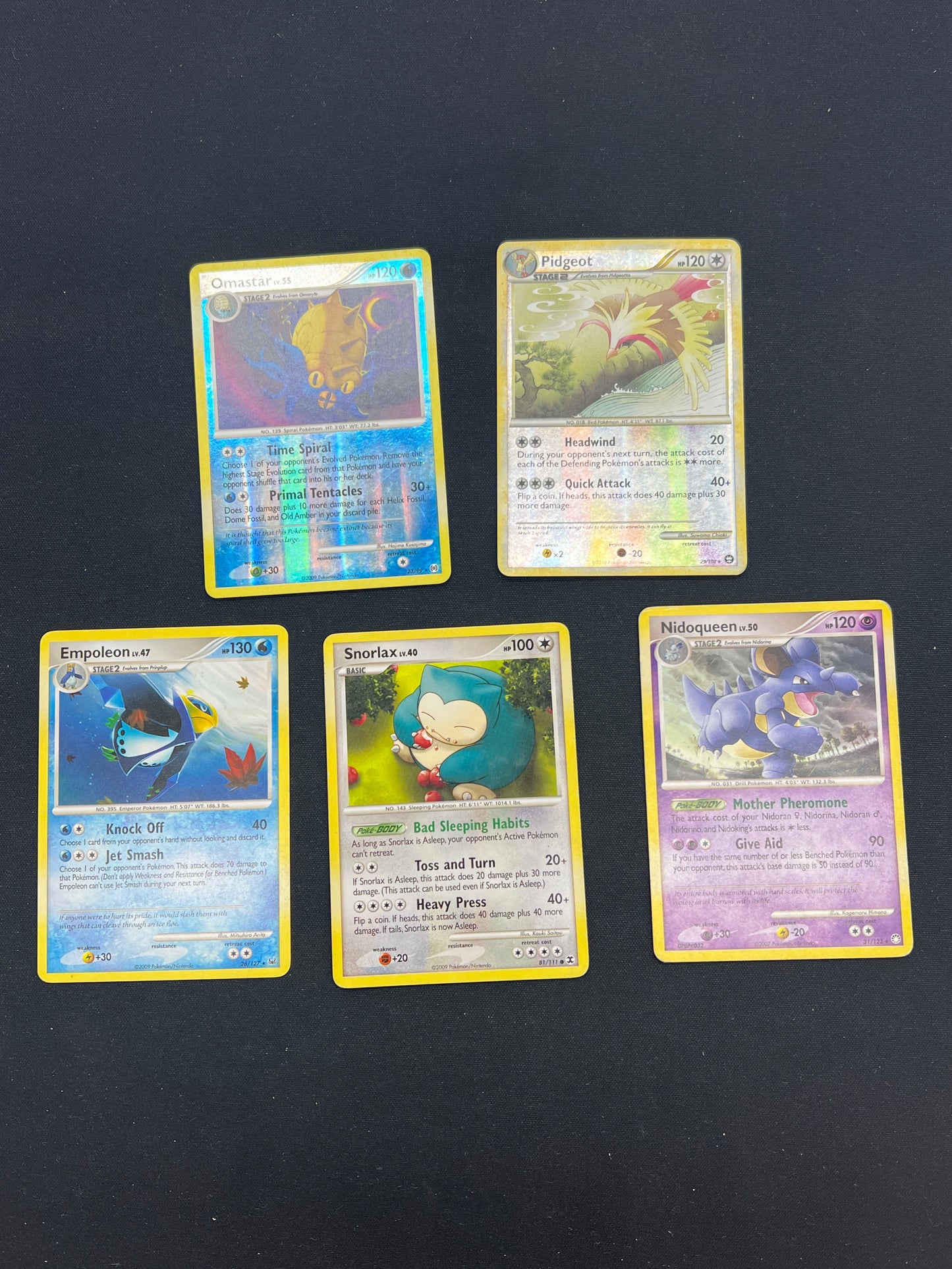 Auction Lot 60: Pokemon Cards Mid Era Reverse Holo and Uncommon Assorted Lot Conditions Vary