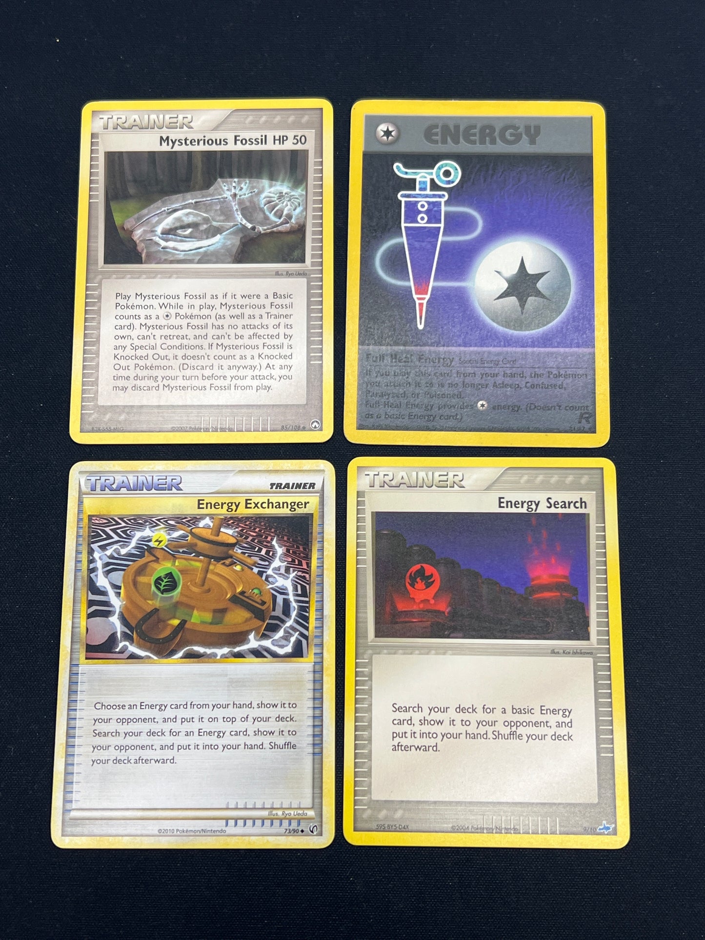 Auction Lot 114: Pokemon Cards Assorted Lot of 4 Trainers Conditions Vary