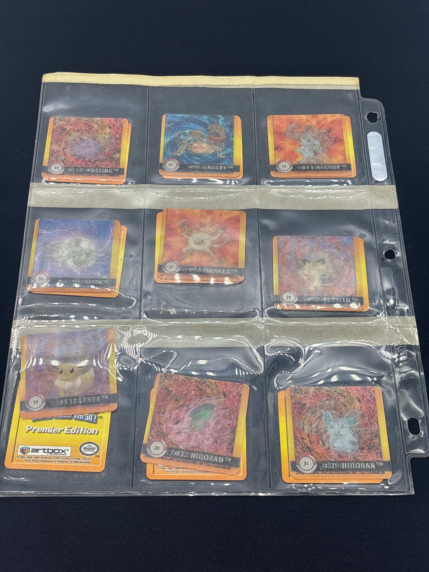Auction Lot 28: Pokemon Stickers Lenticular Lot 2