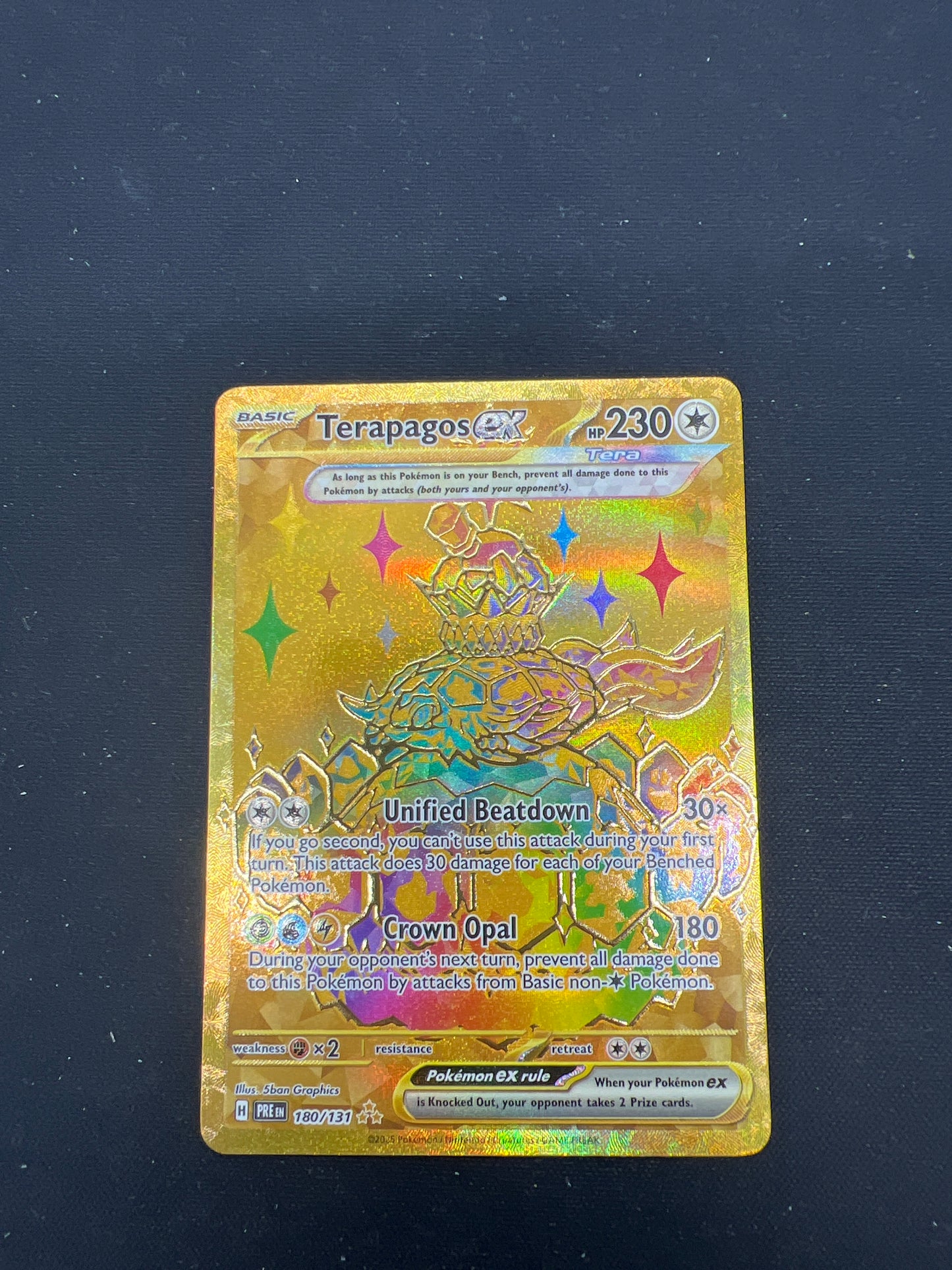 Auction Lot 124: Pokemon Cards Terapagos EX Hyper Rare Prismatic Evolutions Condition Vary