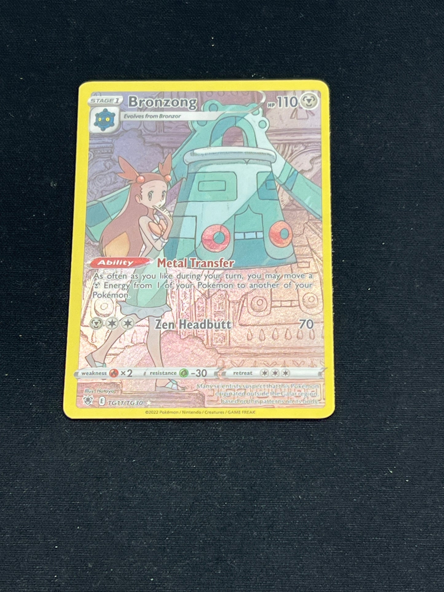 Auction Lot 71: Pokemon Cards Bronzong Full Art Trainer Gallery Condition Vary
