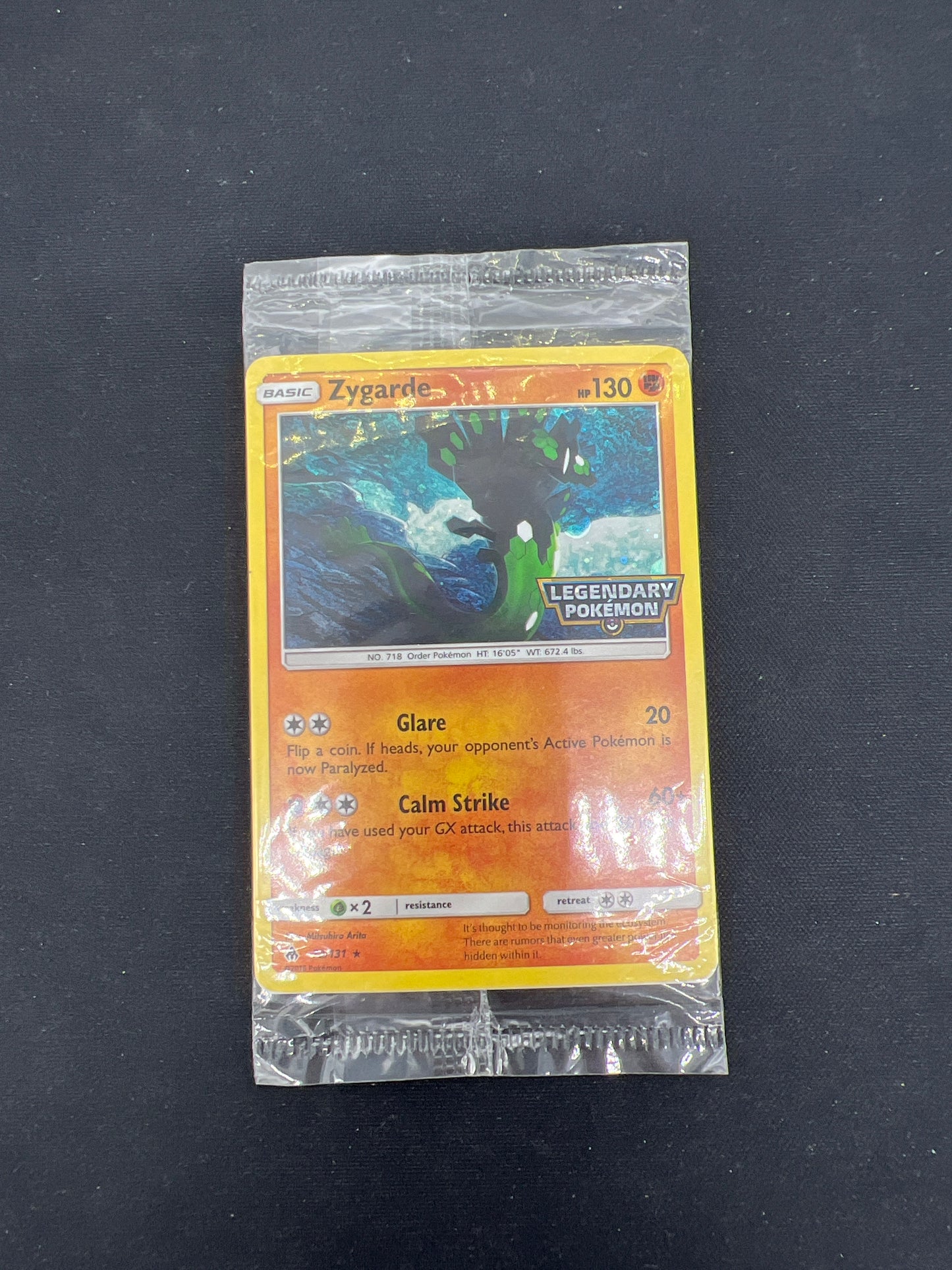 Auction Lot 8: Pokemon Cards Zygarde Legendary Pokemon Stamped Promo Sealed