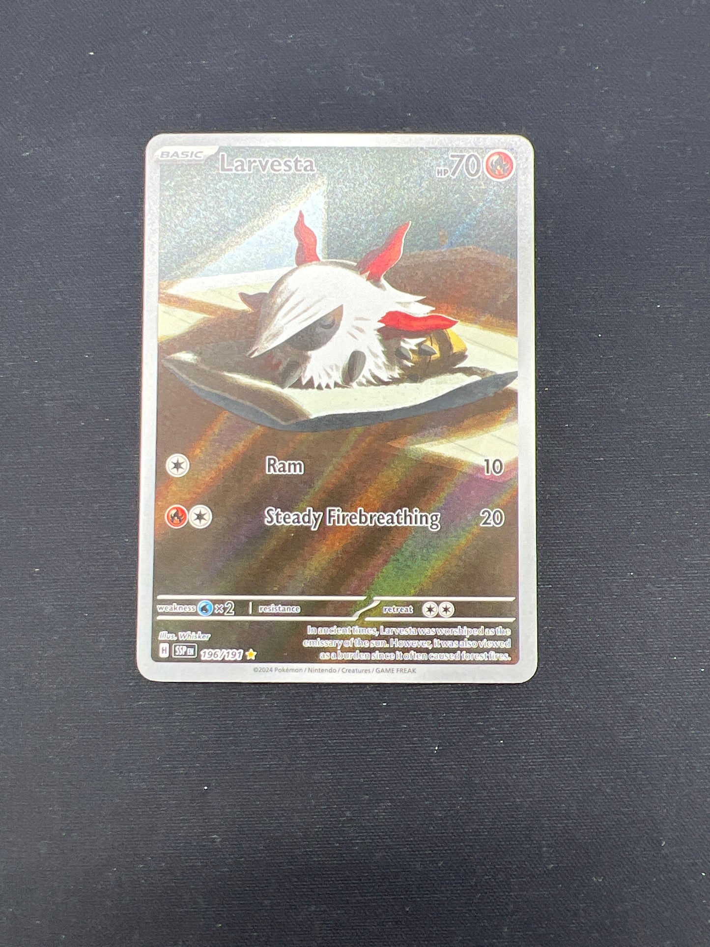 Auction Lot 37: Pokemon Cards Larvesta Illustration Rare Condition Vary