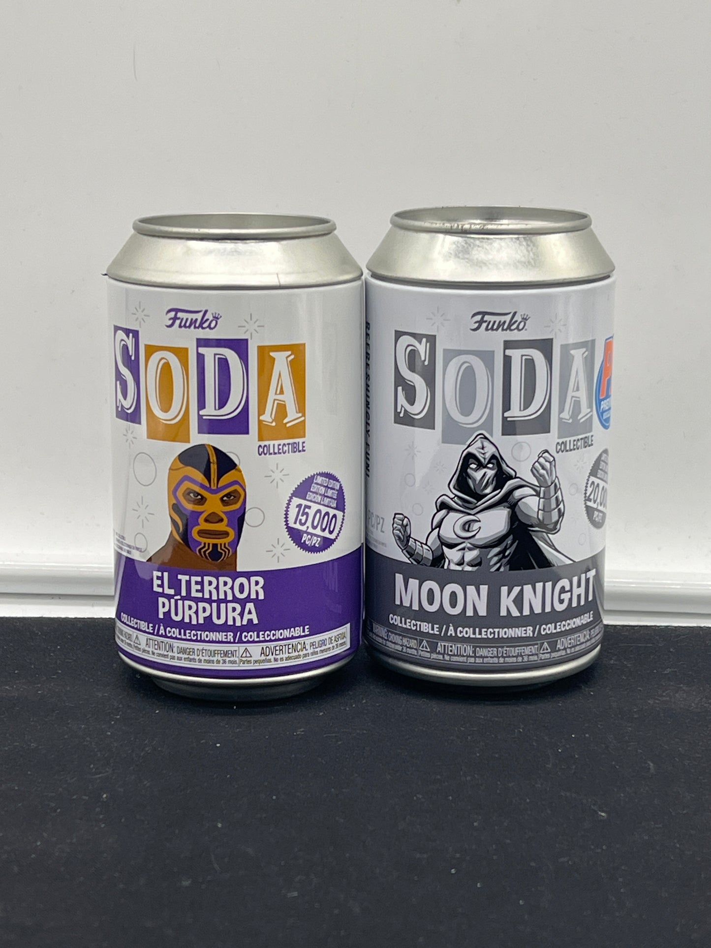 Auction Lot 64: Funko Soda Figures El Terror Purpura Moon Knight Lot of 2