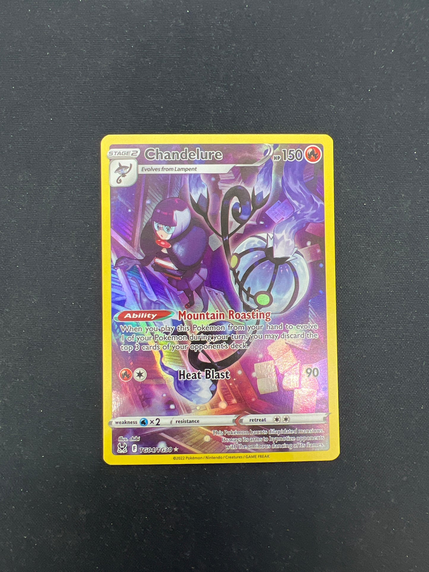 Auction Lot 241: Pokemon Cards Chandelure Full Art Condition Vary