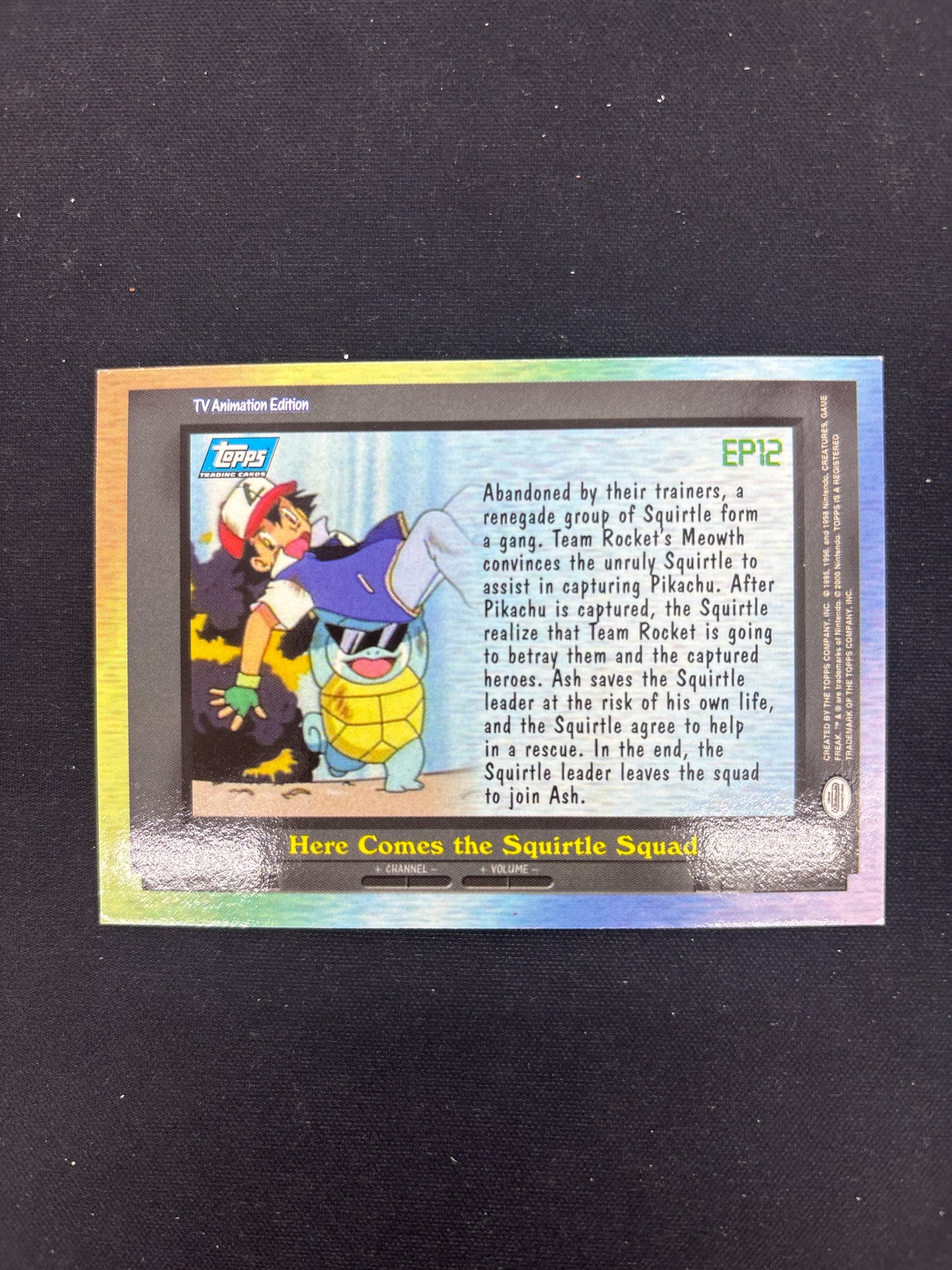 Auction Lot 210: Pokemon Card Here Comes the Squirtle Squad Topps 2000 TV Conditions Vary