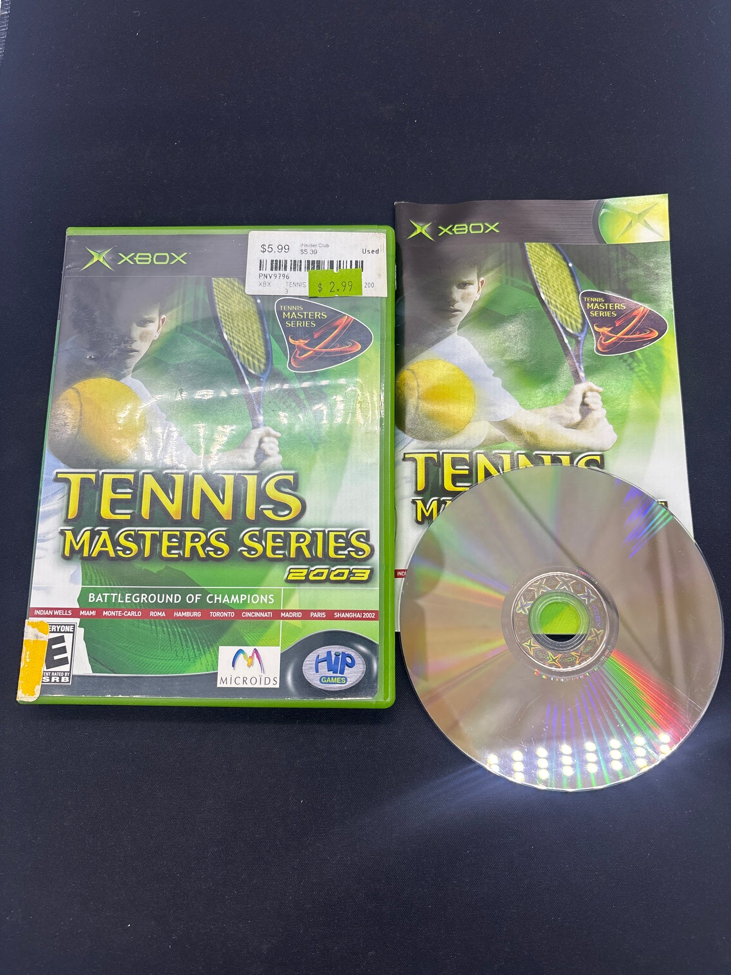 Auction Lot 144: XBOX Video Game Tennis Masters Series CIB