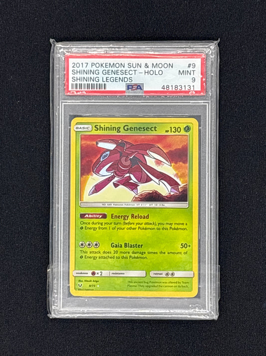 Auction Lot 35: PSA 9 Shining Genesect Pokemon Sun & Moon Shining Legends