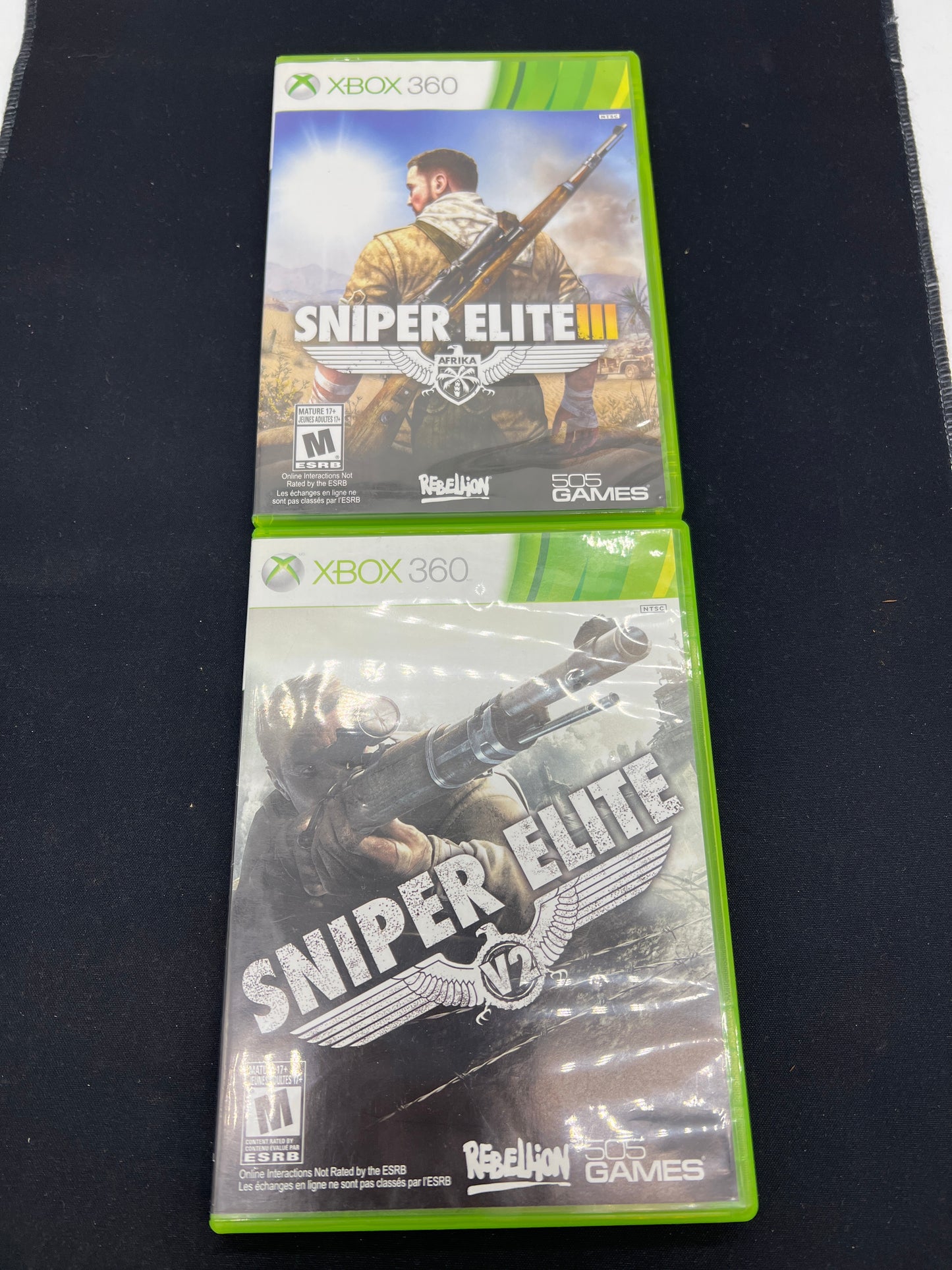 Auction Lot 130: XBOX 360 Video Game Lot of 2 Sniper Elite 3 V2