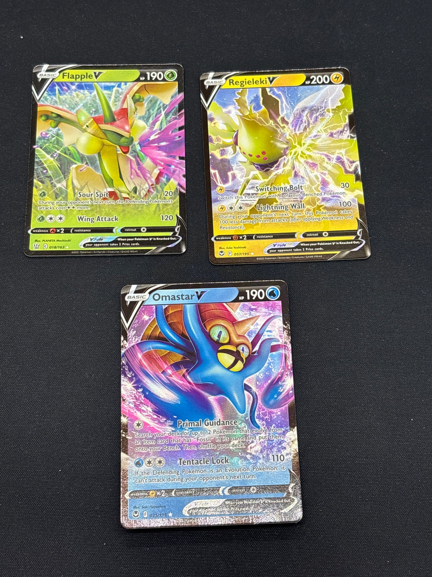 Auction Lot 353: Pokemon Cards Lot of 3 Assorted V Ultra Rares Conditions Vary