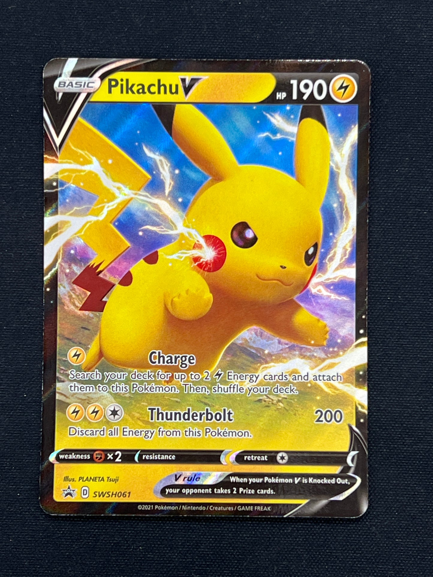 Auction Lot 415: Pokemon Cards Pikachu V SWSH Promo Conditions Vary