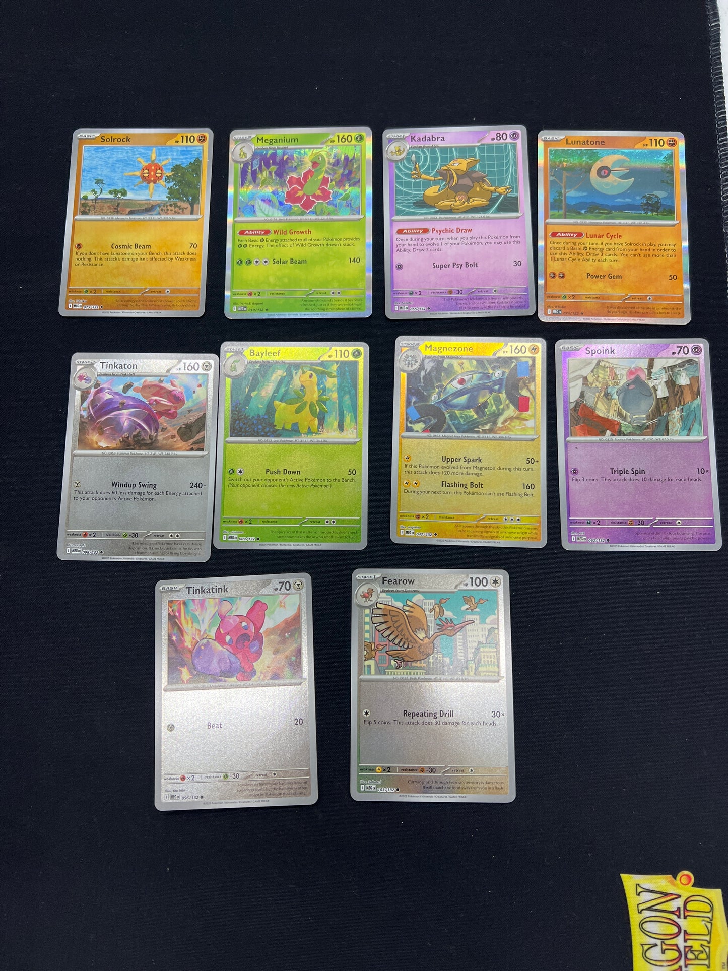 Auction Lot 223: Pokemon Cards Lot of 10 Assorted Reverse Holos Mega Evolutions Conditions Vary