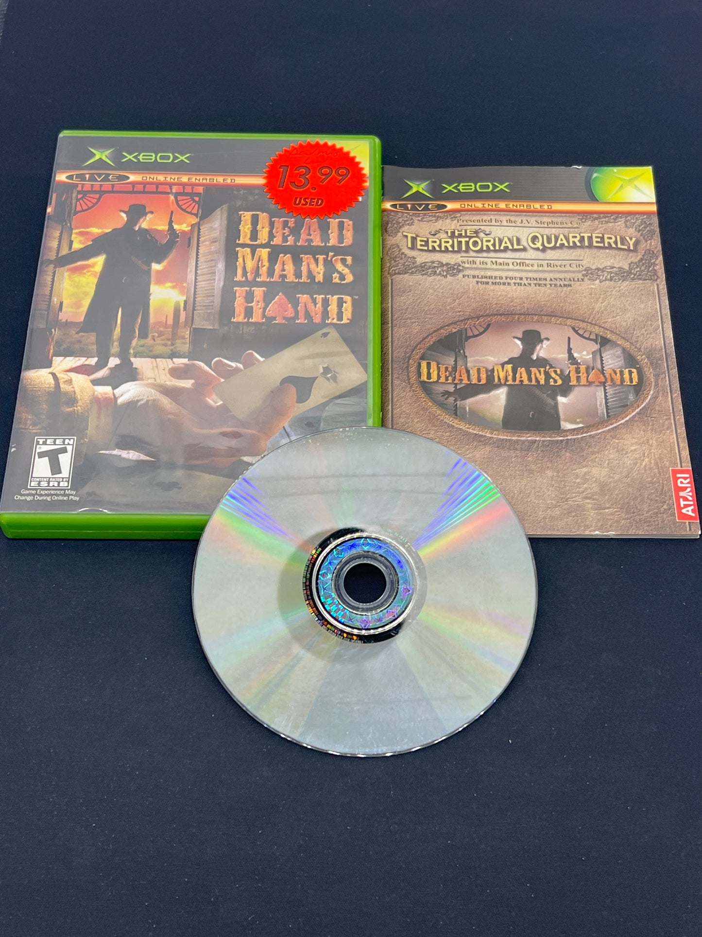 Auction Lot 304: XBOX Video Game Dead Man's Hand CIB