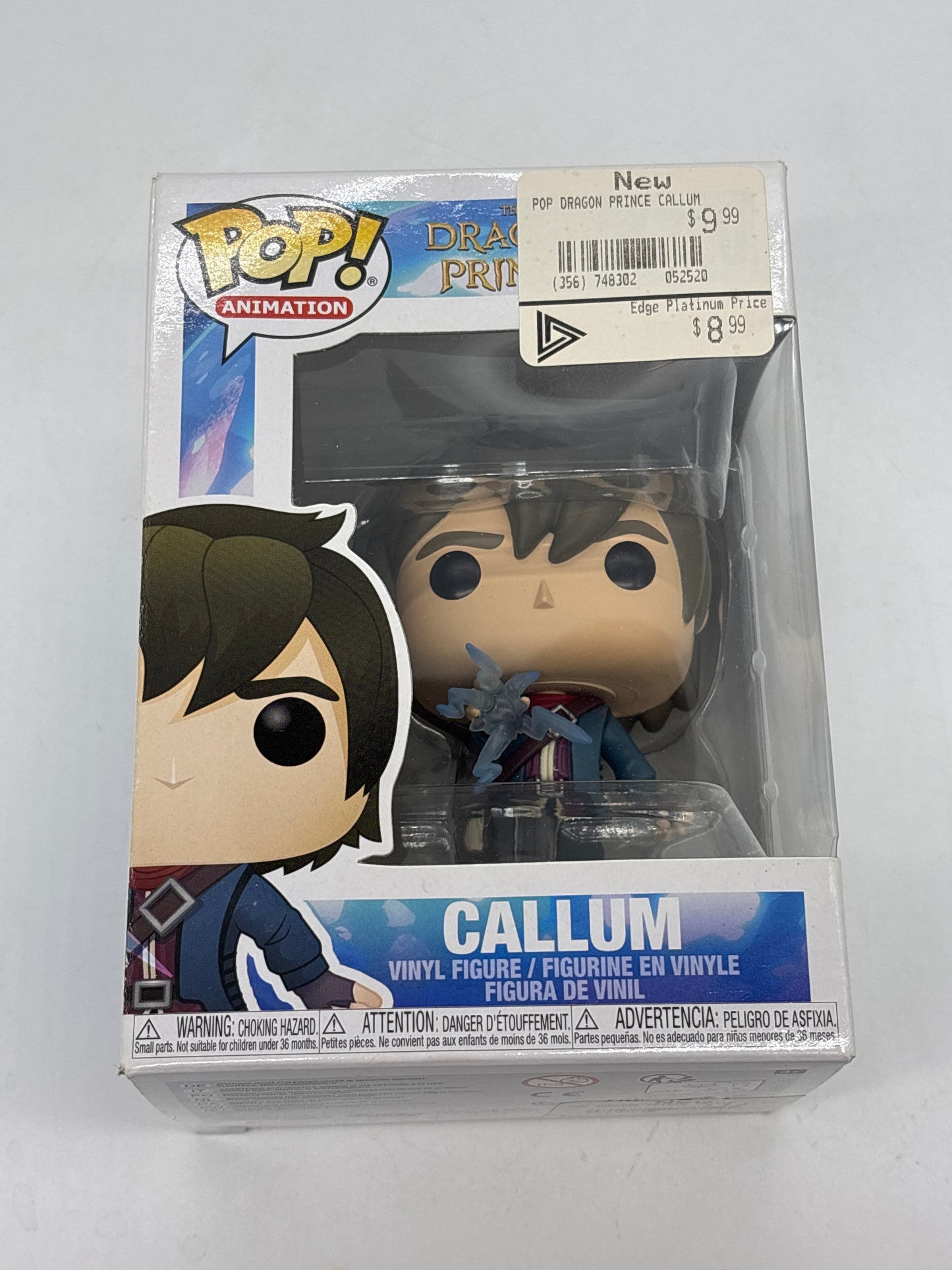 Auction Lot 229: Pop Funko The Dragon Prince Callum 750 Figure