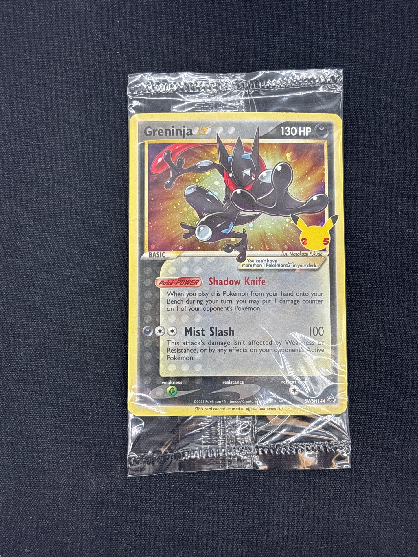 Auction Lot 23: Greninja Gold Star Celebrations ETB Promo Card Sealed