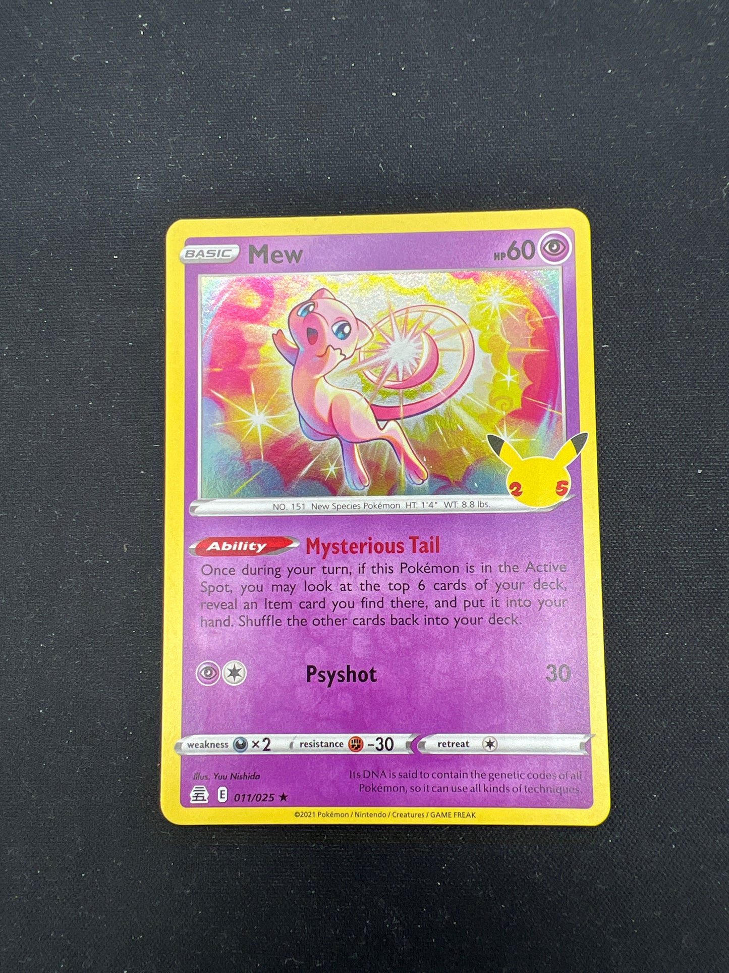 Auction Lot 296: Pokemon Cards Mew Celebrations Holo Condition Vary