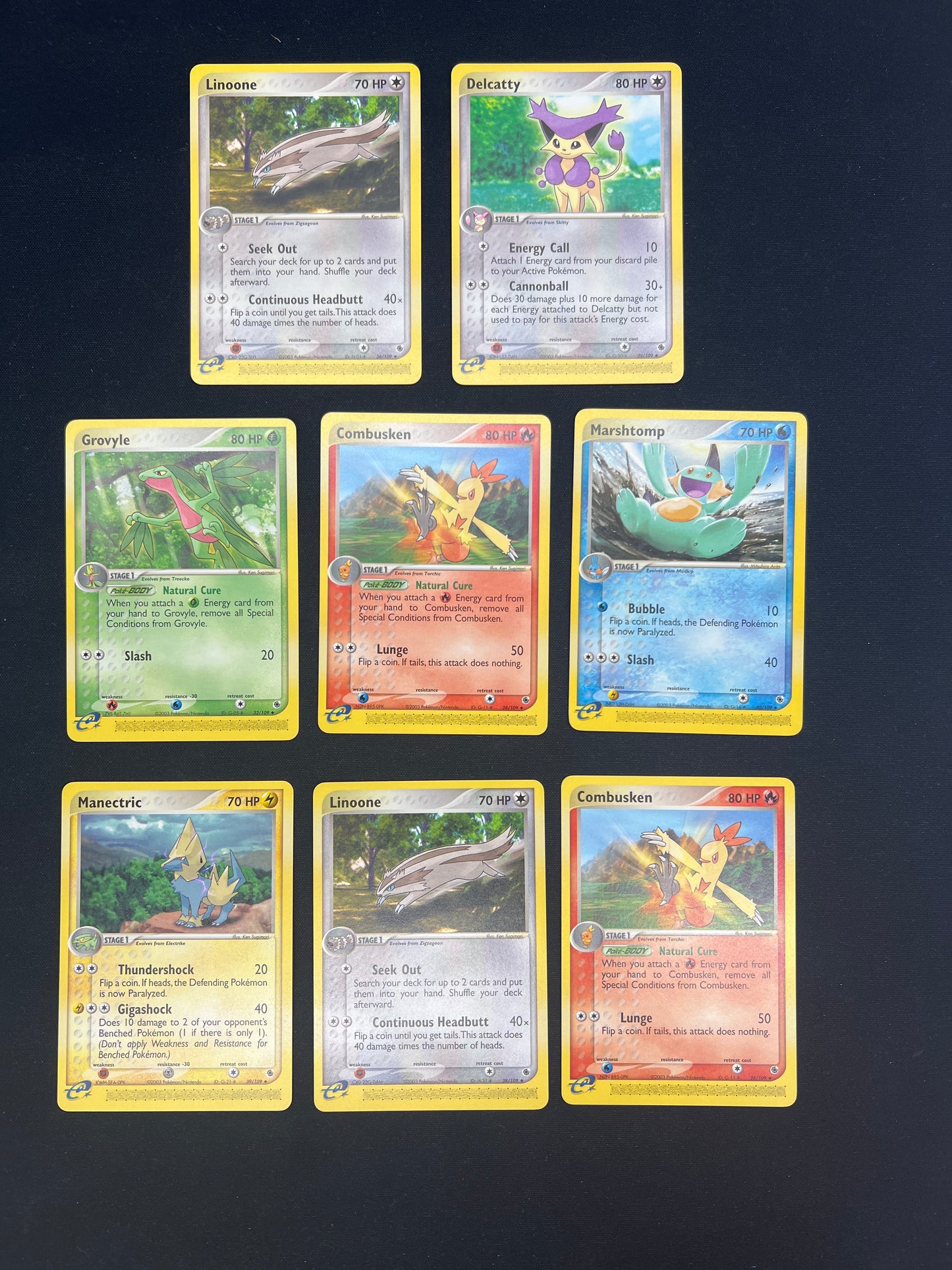 Auction Lot 247: Pokemon Cards Lot of 8 Mid Era Commons Uncommons Condition Vary