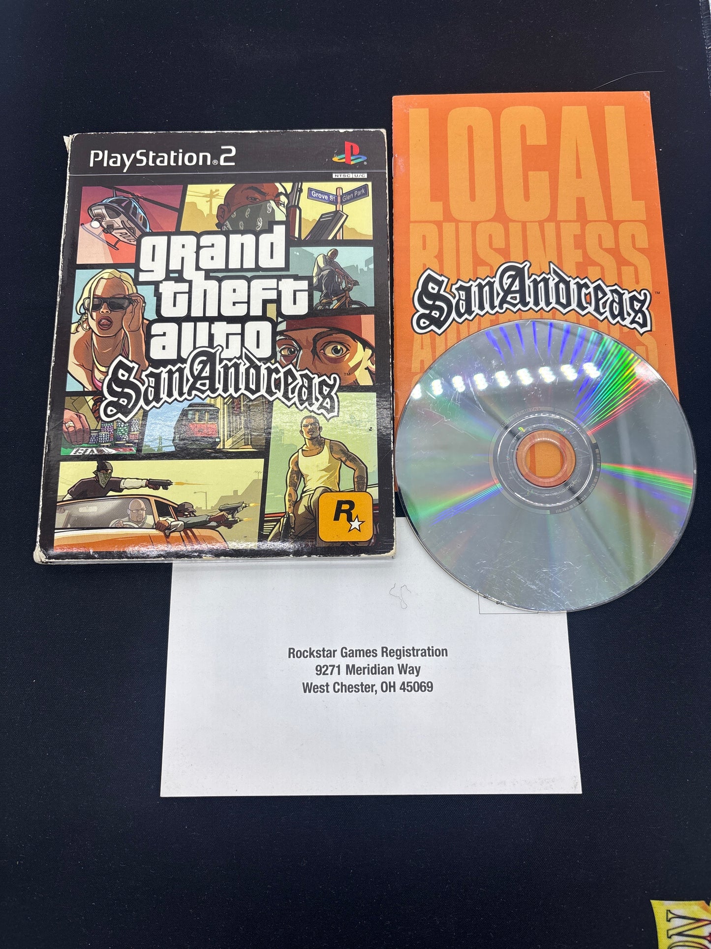 Auction Lot 155: Playstation 2 Video Game Grand Theft Auto San Andreas CIB